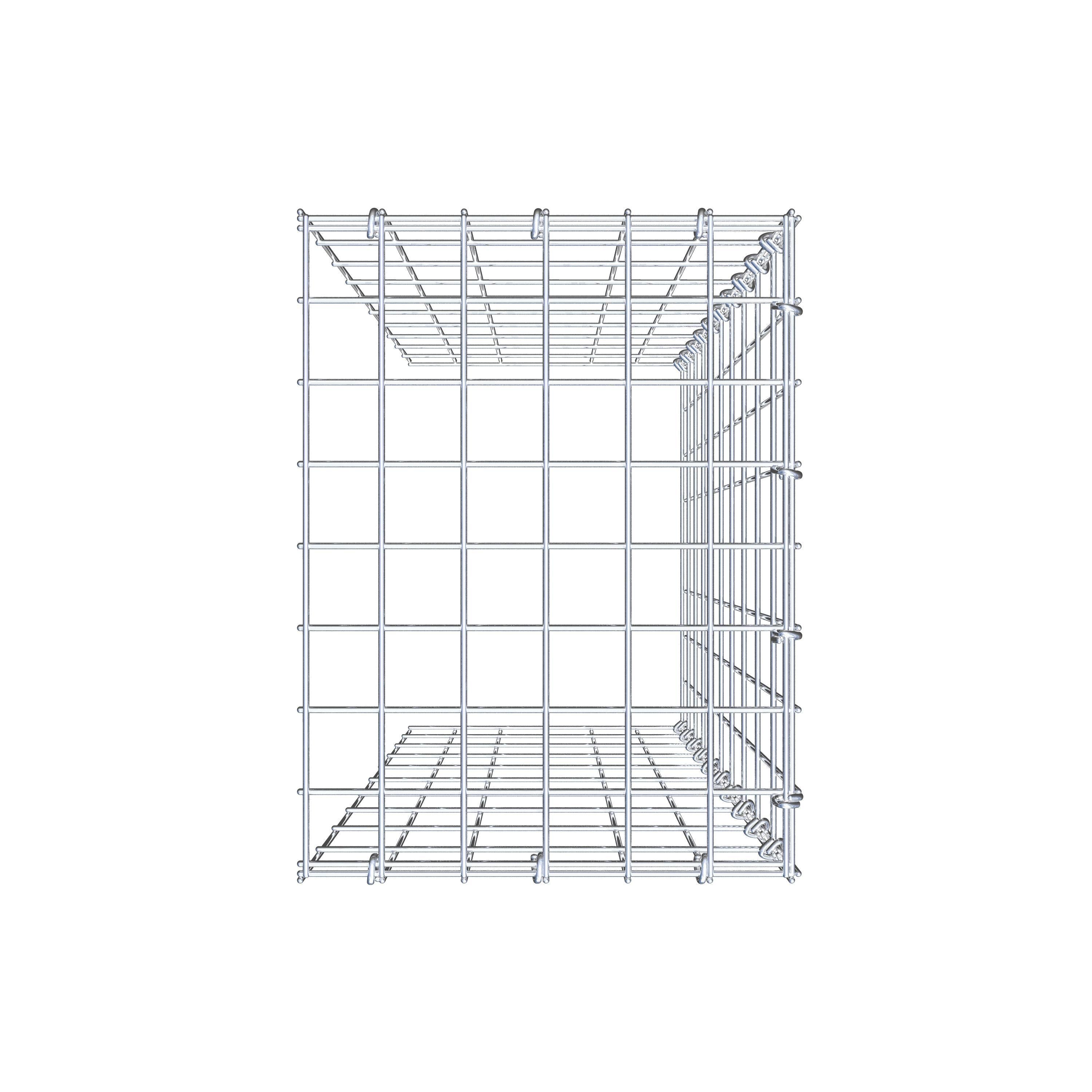 Gabião Tipo 4 100 cm x 30 cm x 40 cm (C x A x P), malhagem 5 cm x 10 cm, anel C