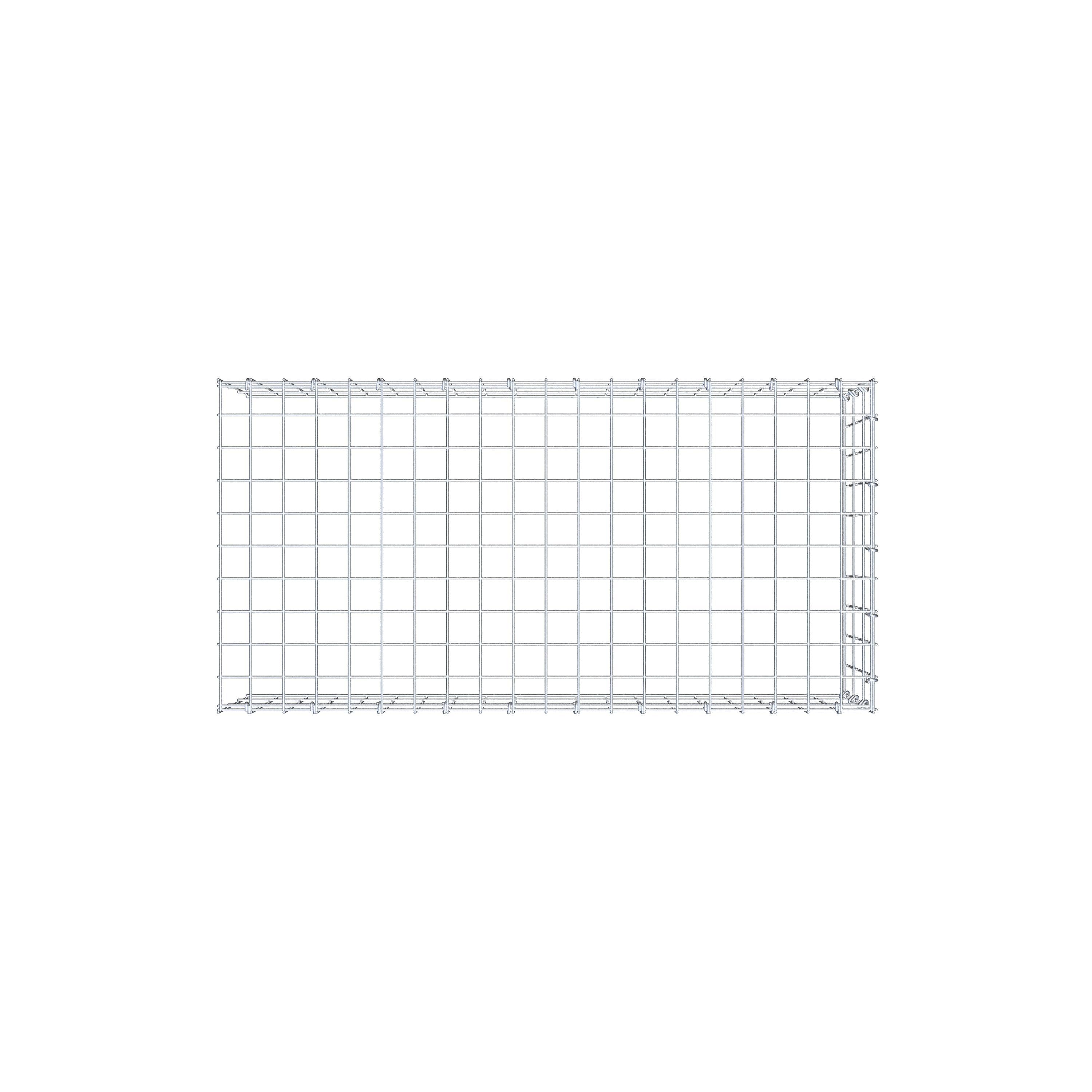 Anbaugabione Typ 4 100 cm x 30 cm x 50 cm (L x H x T), Maschenweite 5 cm x 10 cm, C-Ring