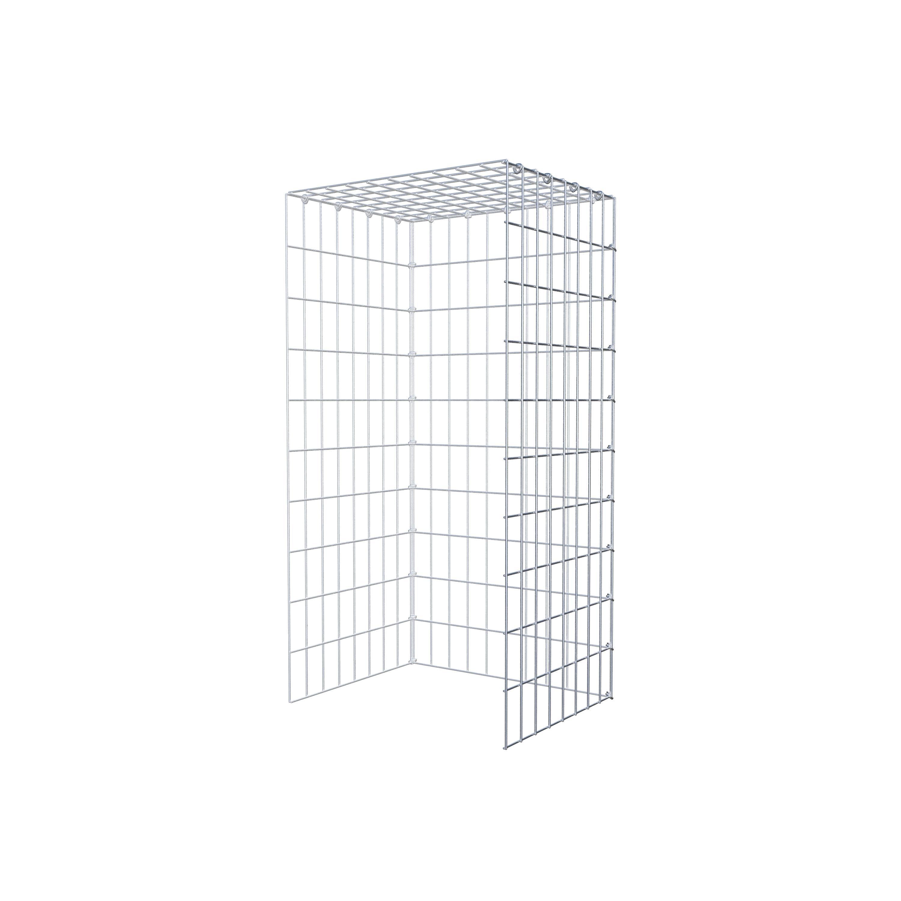 Gabião tipo 4 100 cm x 40 cm x 50 cm (C x A x P), malhagem 5 cm x 10 cm, anel C