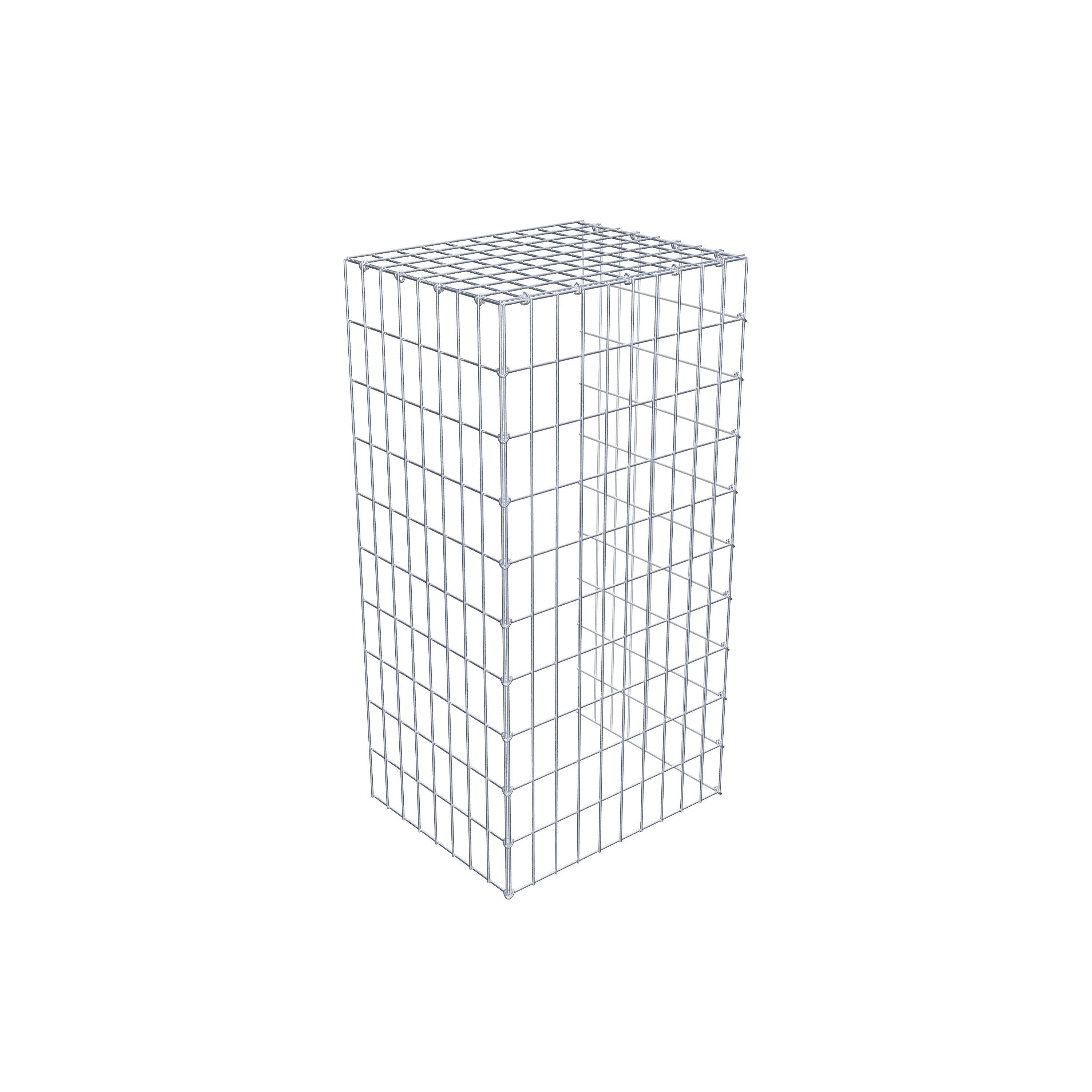 Gabião tipo 4 100 cm x 40 cm x 50 cm (C x A x P), malhagem 5 cm x 10 cm, anel C