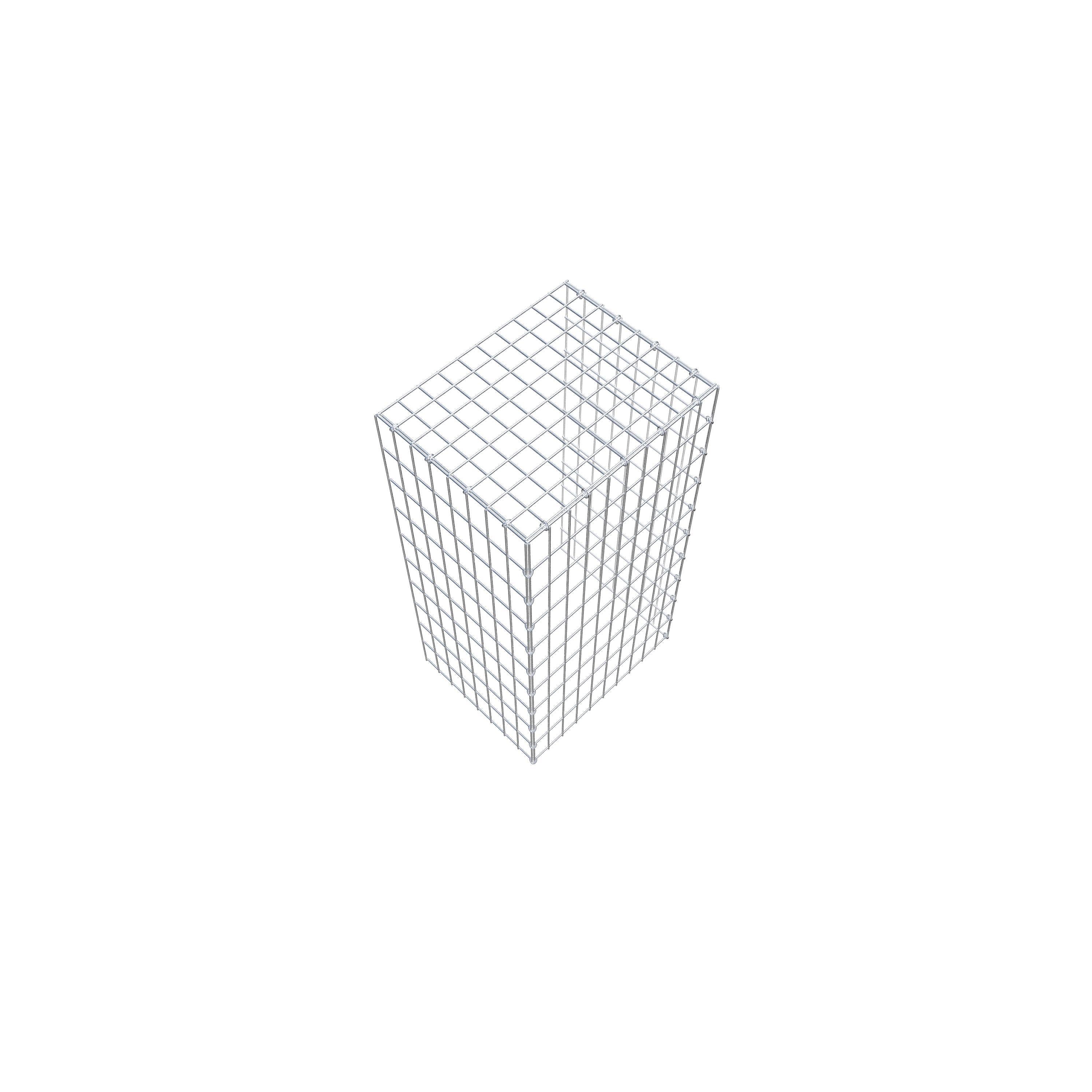 Gabião tipo 4 100 cm x 40 cm x 50 cm (C x A x P), malhagem 5 cm x 10 cm, anel C