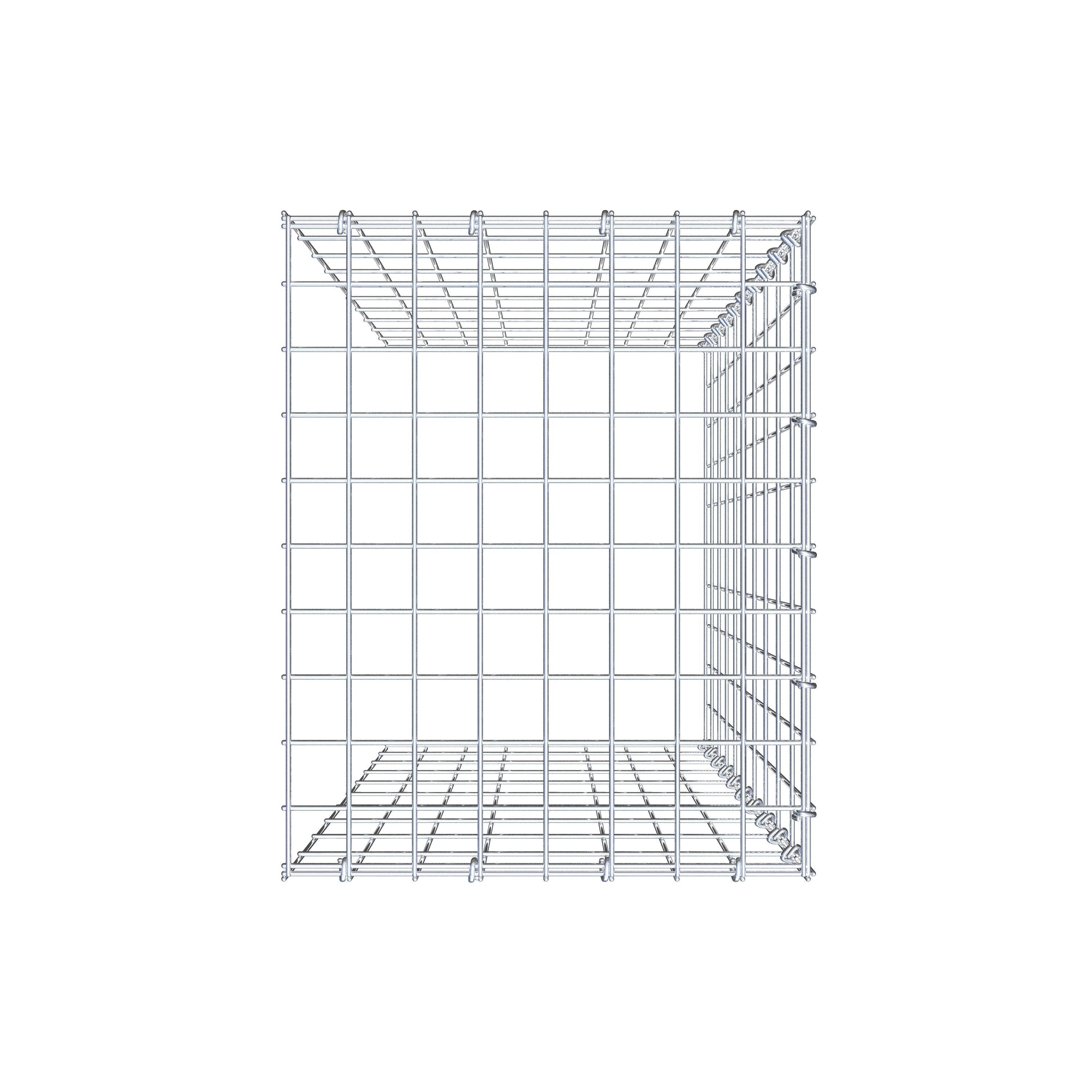 Gabião tipo 4 100 cm x 40 cm x 50 cm (C x A x P), malhagem 5 cm x 10 cm, anel C