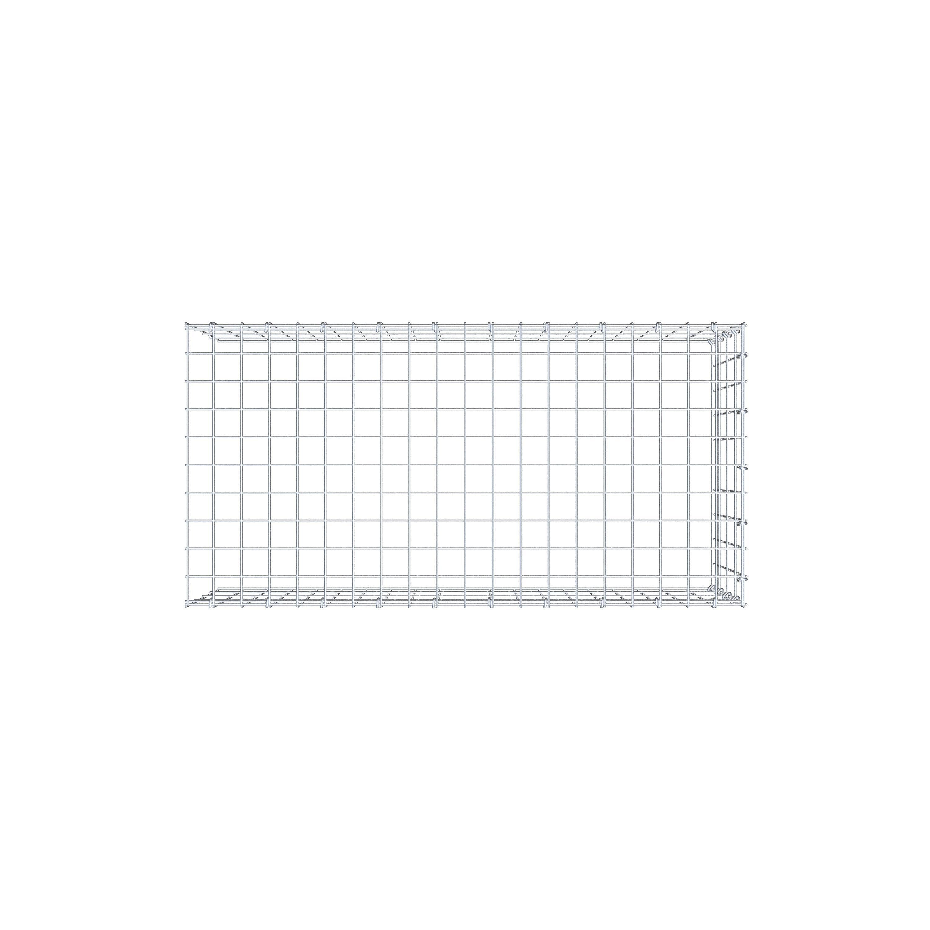 Gabião tipo 4 100 cm x 40 cm x 50 cm (C x A x P), malhagem 5 cm x 10 cm, anel C