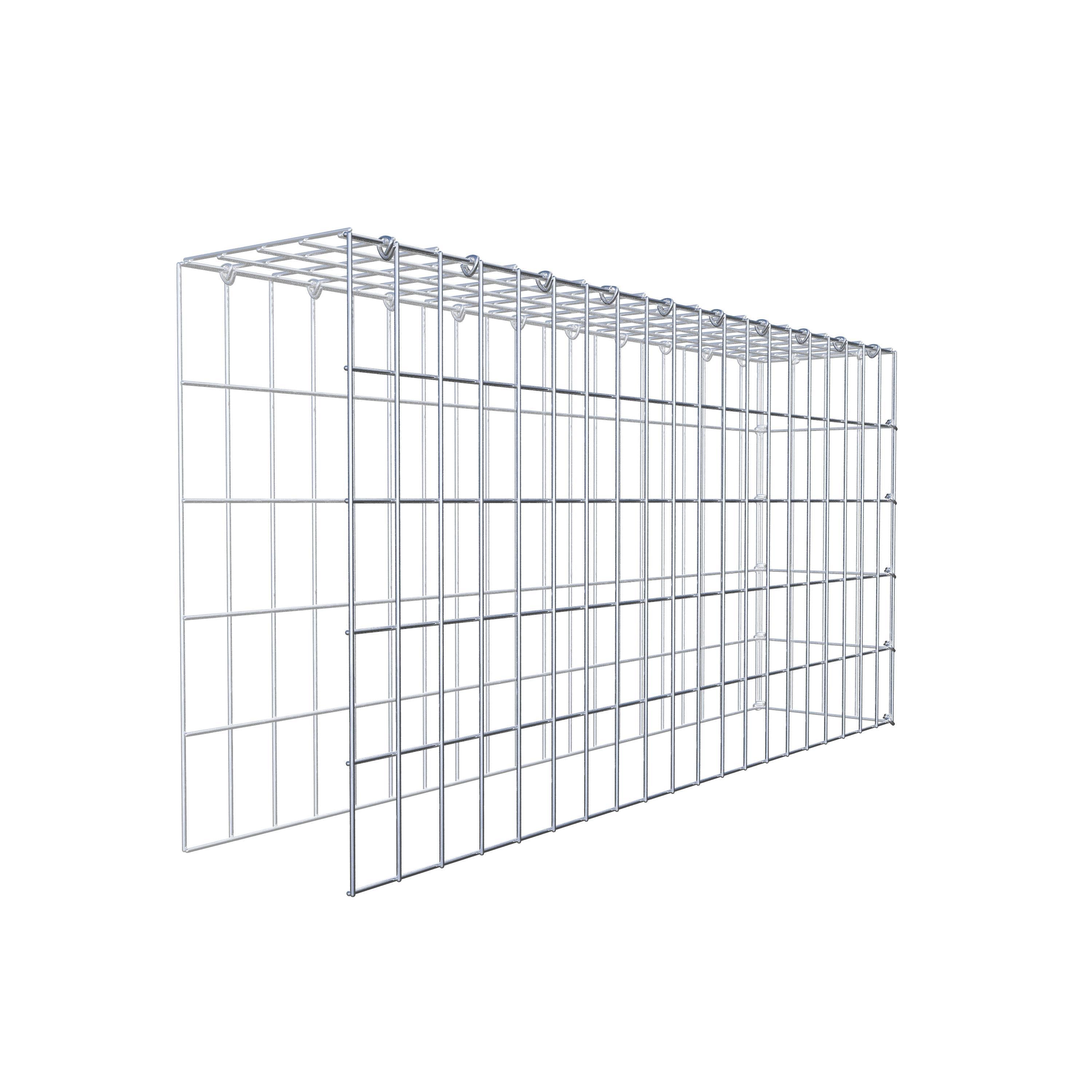 Gabião Tipo 4 100 cm x 50 cm x 20 cm (C x A x P), malhagem 5 cm x 10 cm, anel C