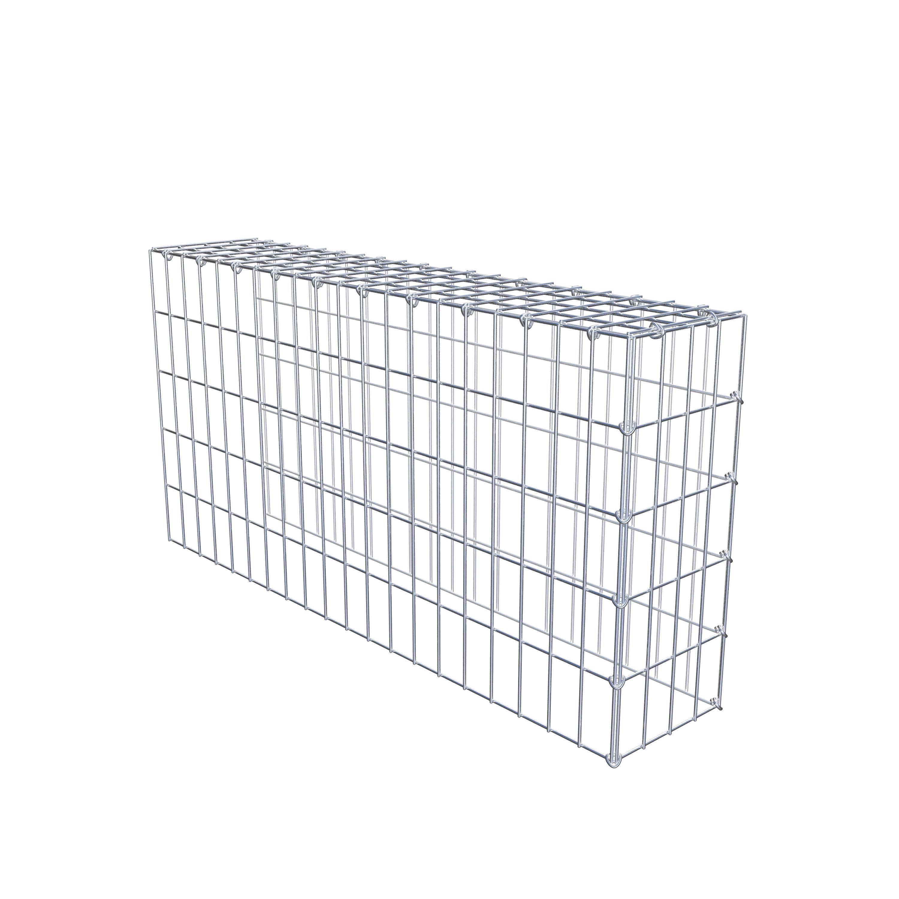 Gabião Tipo 4 100 cm x 50 cm x 20 cm (C x A x P), malhagem 5 cm x 10 cm, anel C