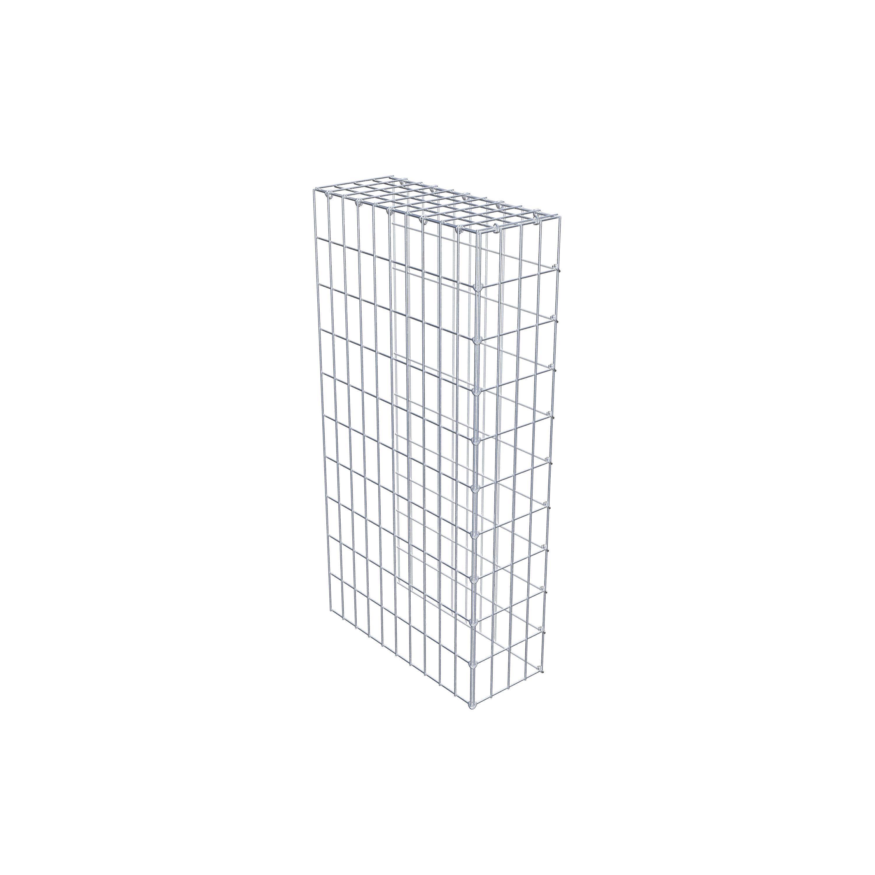 Gabião Tipo 4 100 cm x 50 cm x 20 cm (C x A x P), malhagem 5 cm x 10 cm, anel C