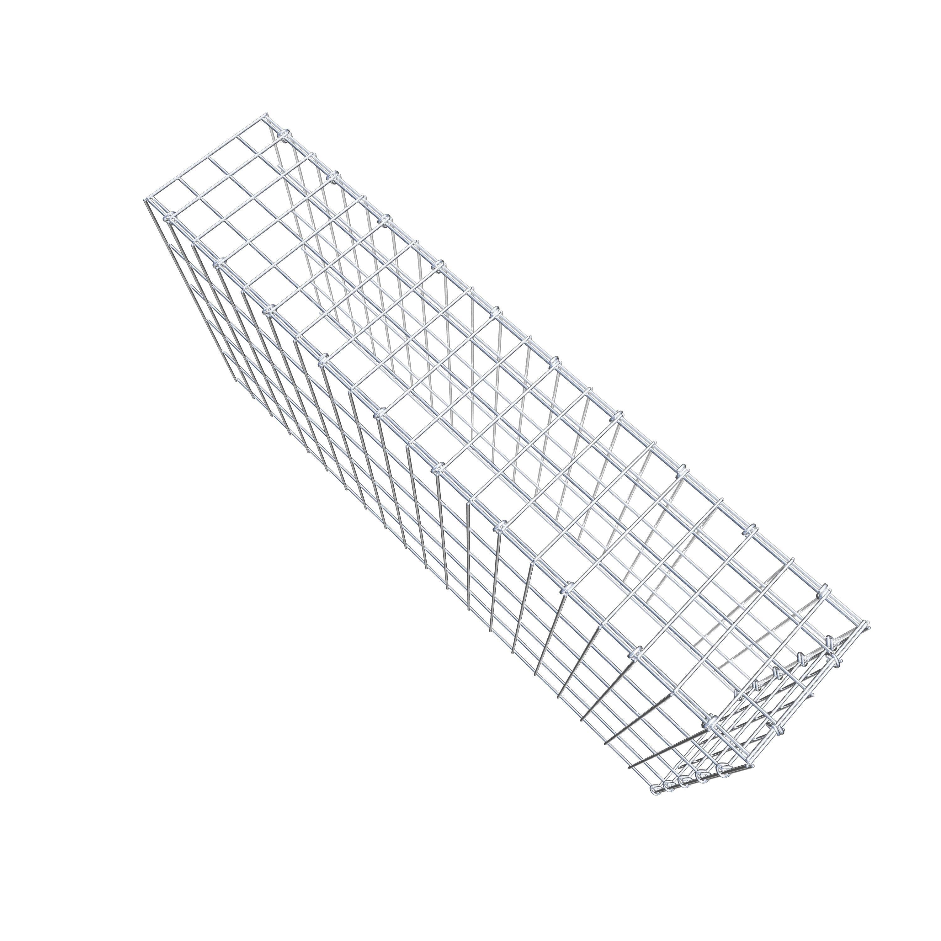Gabião Tipo 4 100 cm x 50 cm x 20 cm (C x A x P), malhagem 5 cm x 10 cm, anel C