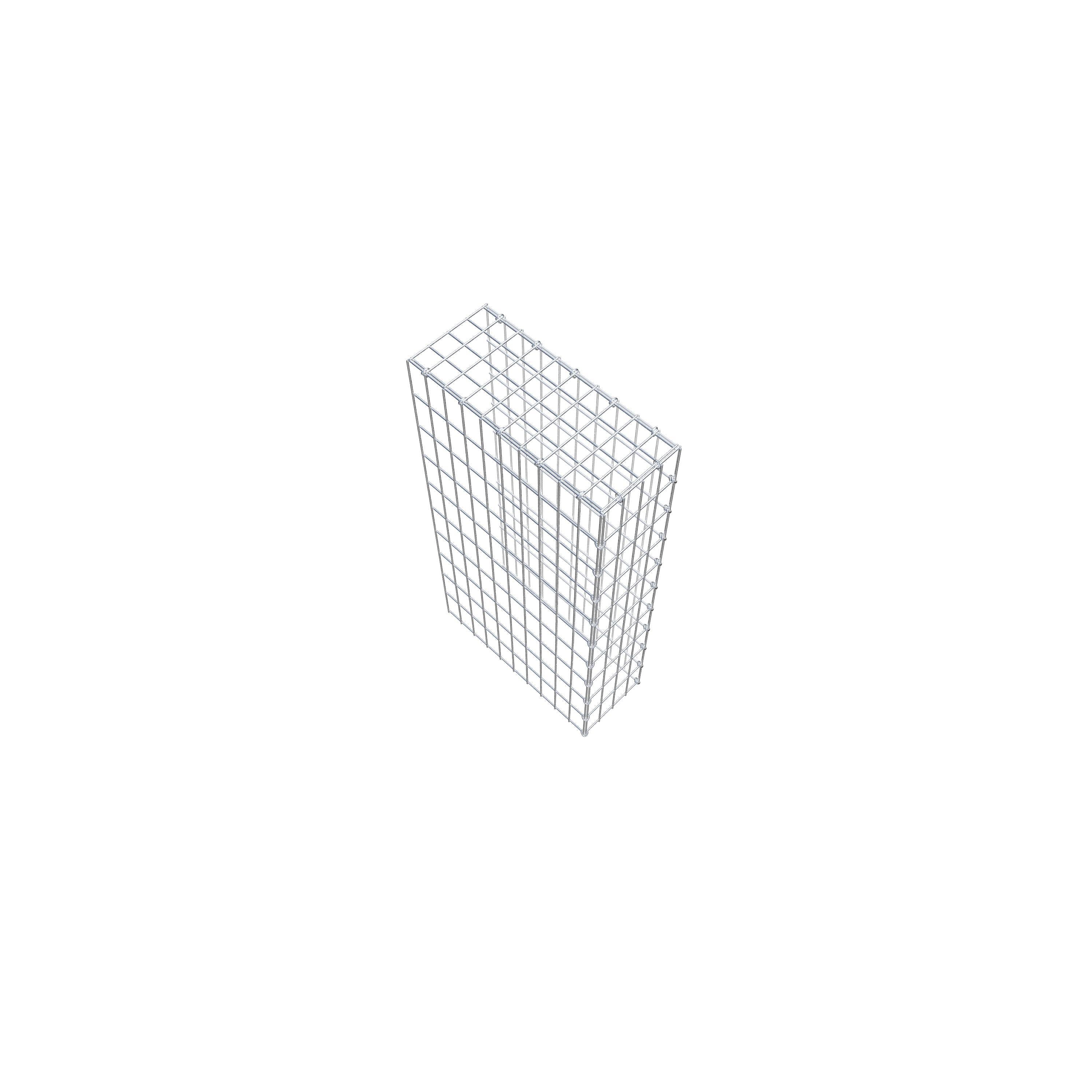 Gabião Tipo 4 100 cm x 50 cm x 20 cm (C x A x P), malhagem 5 cm x 10 cm, anel C