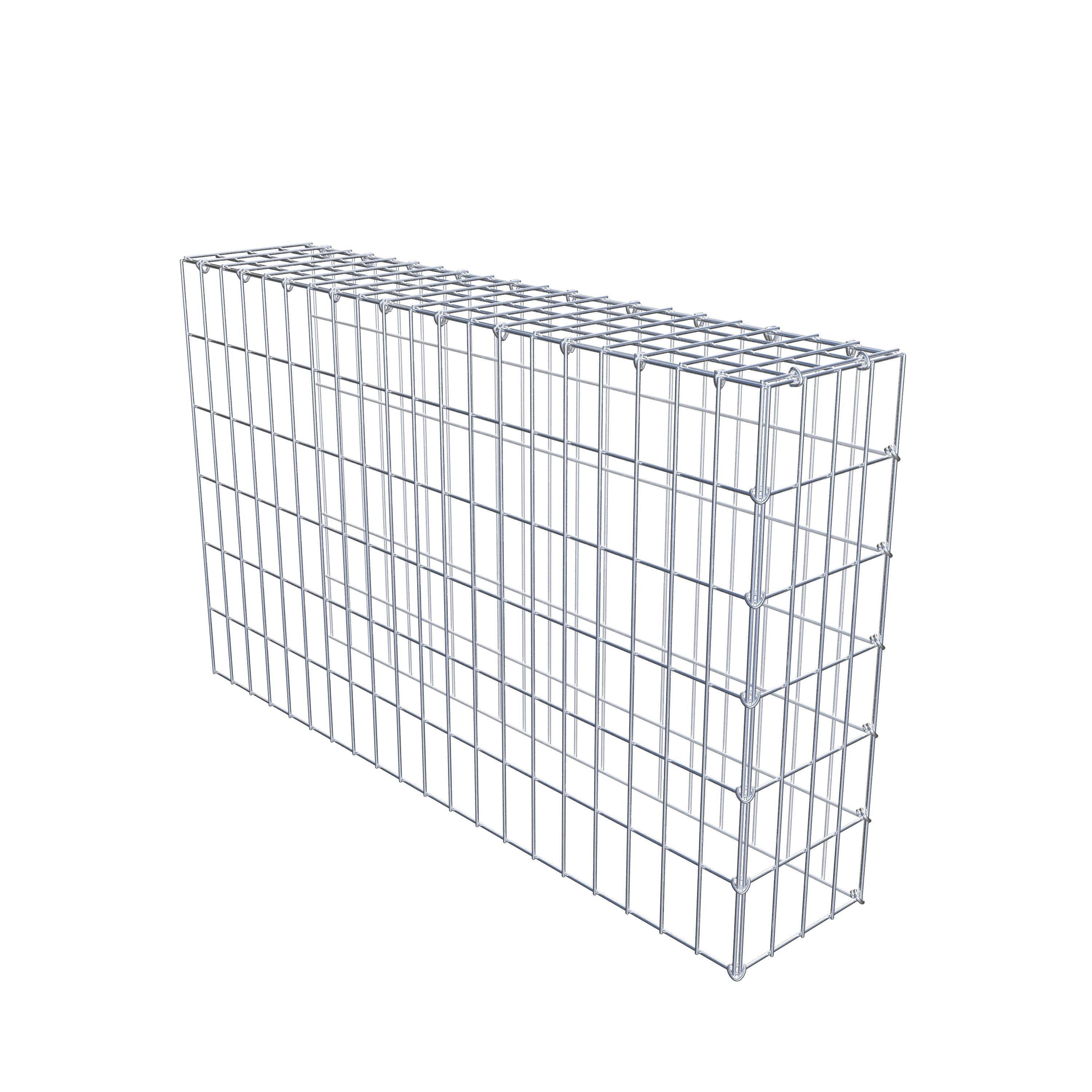 Type 4 oplegkorf 100 cm x 60 cm x 20 cm (L x H x D), maaswijdte 5 cm x 10 cm, C-ring