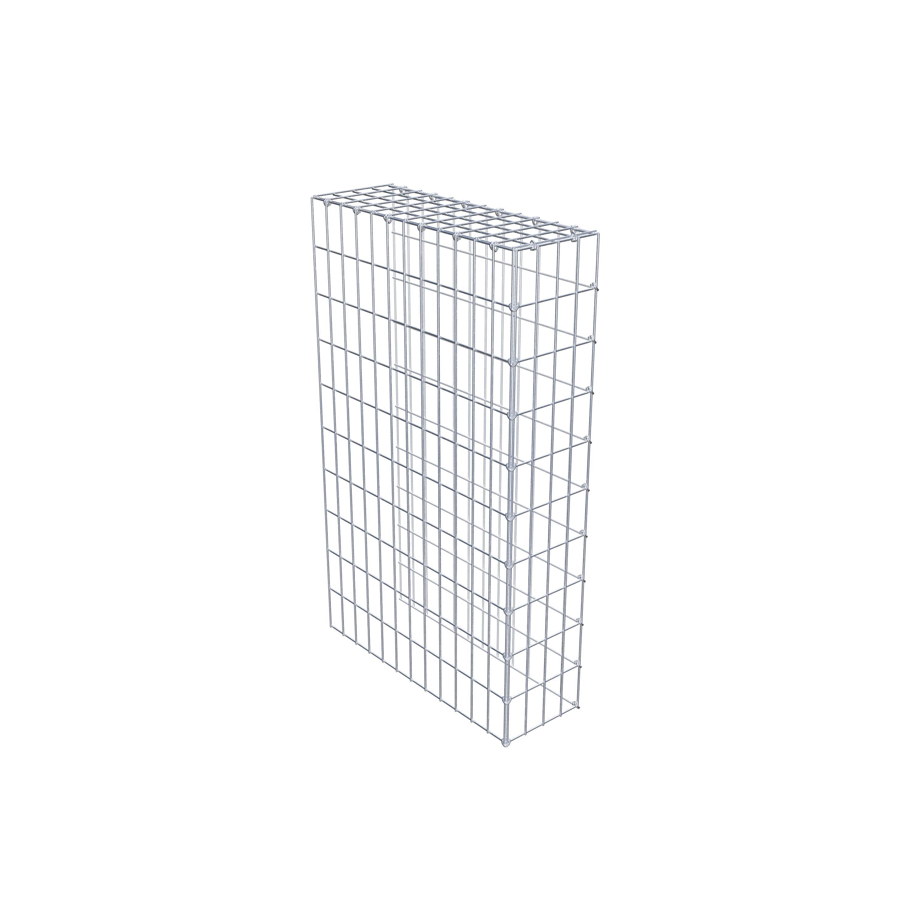 Type 4 oplegkorf 100 cm x 60 cm x 20 cm (L x H x D), maaswijdte 5 cm x 10 cm, C-ring