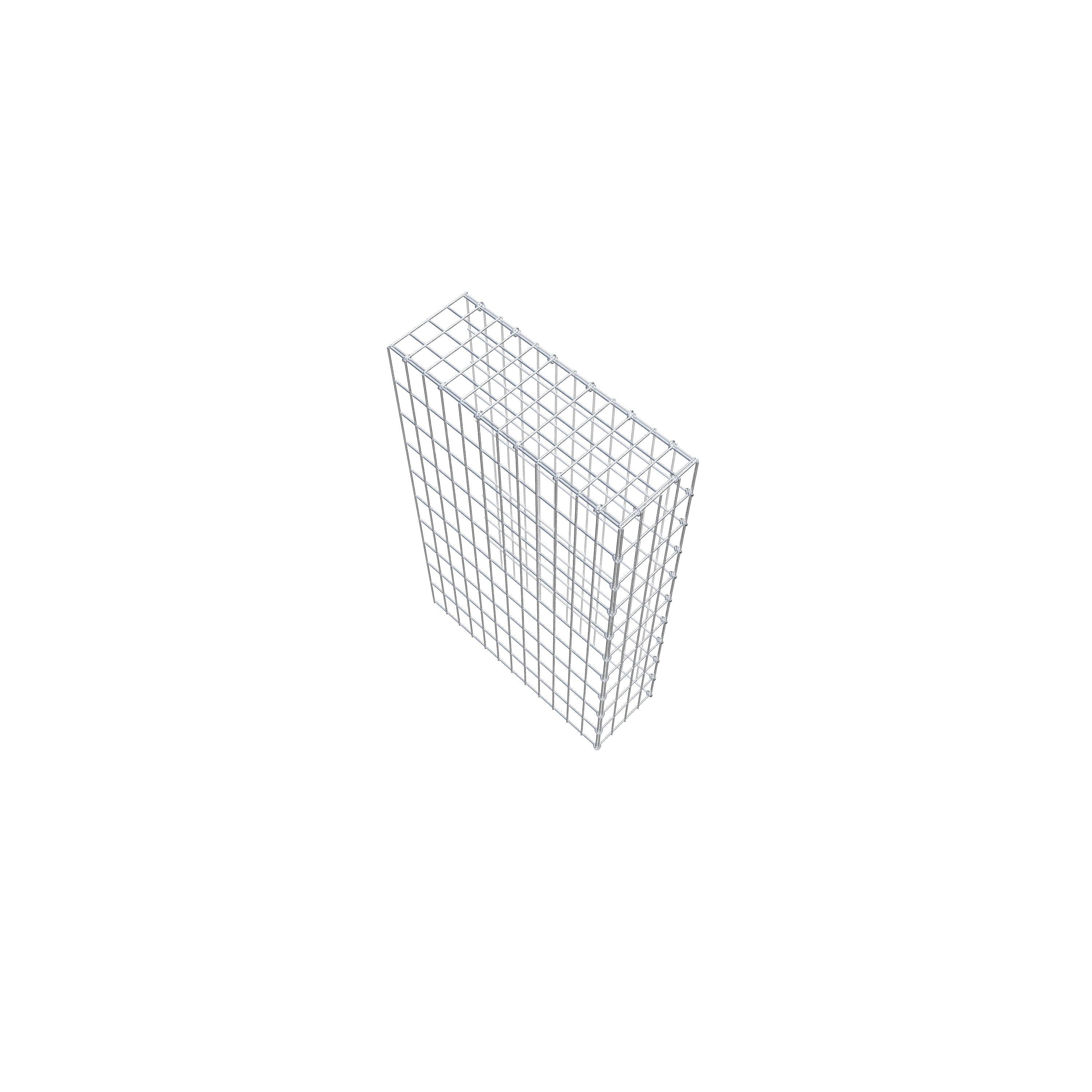 Type 4 oplegkorf 100 cm x 60 cm x 20 cm (L x H x D), maaswijdte 5 cm x 10 cm, C-ring