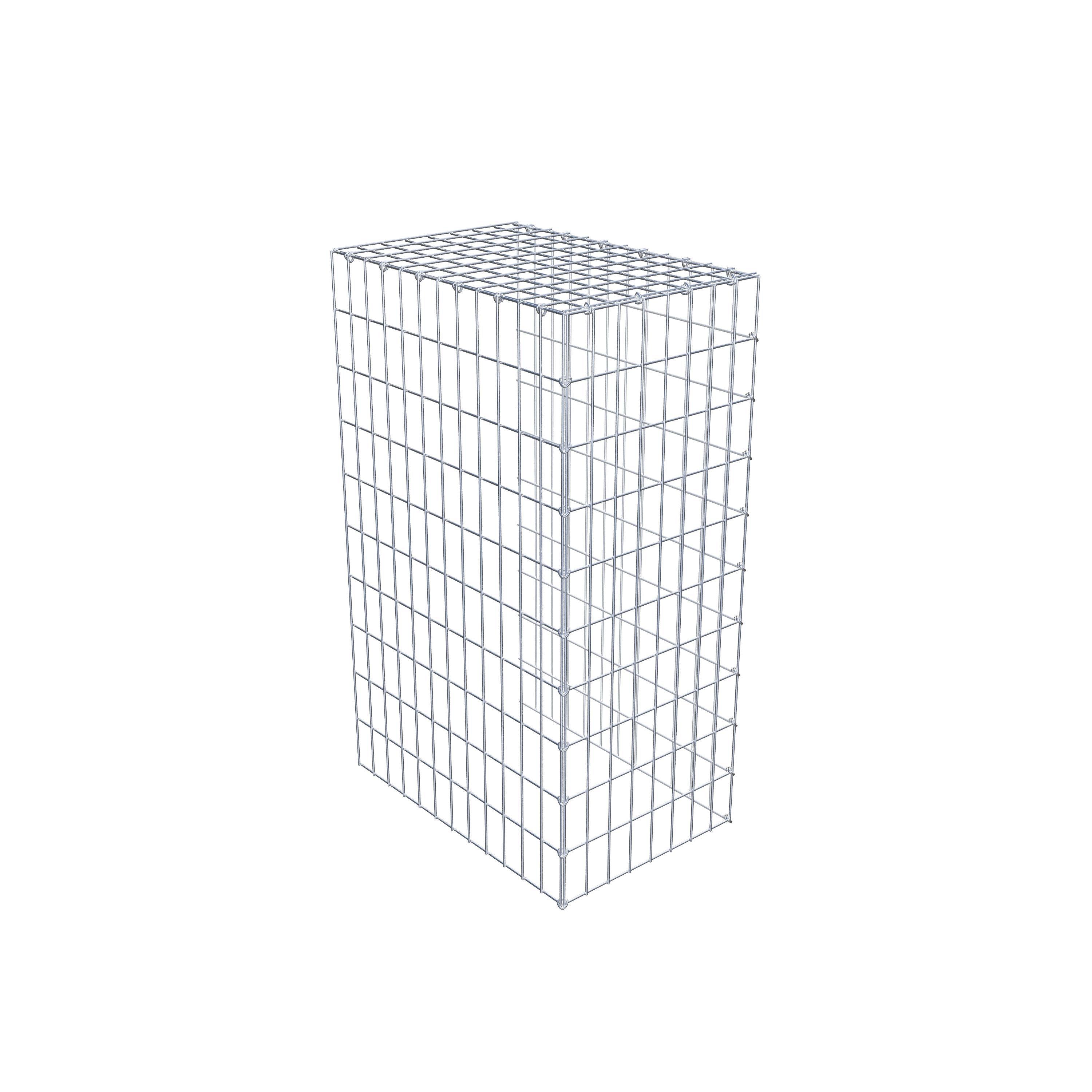 Gabião Tipo 4 100 cm x 60 cm x 40 cm (C x A x P), malhagem 5 cm x 10 cm, anel C