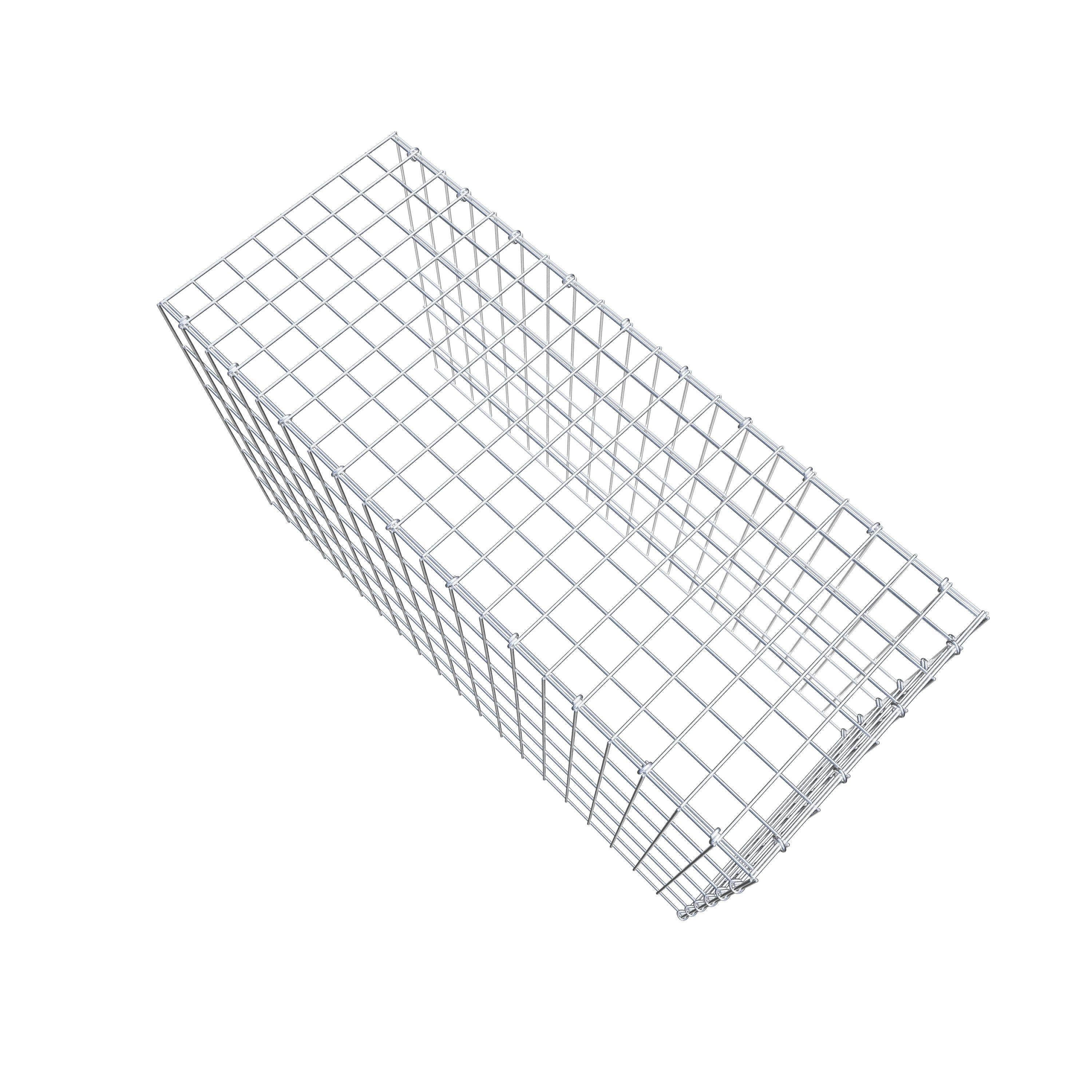 Gabião Tipo 4 100 cm x 60 cm x 40 cm (C x A x P), malhagem 5 cm x 10 cm, anel C