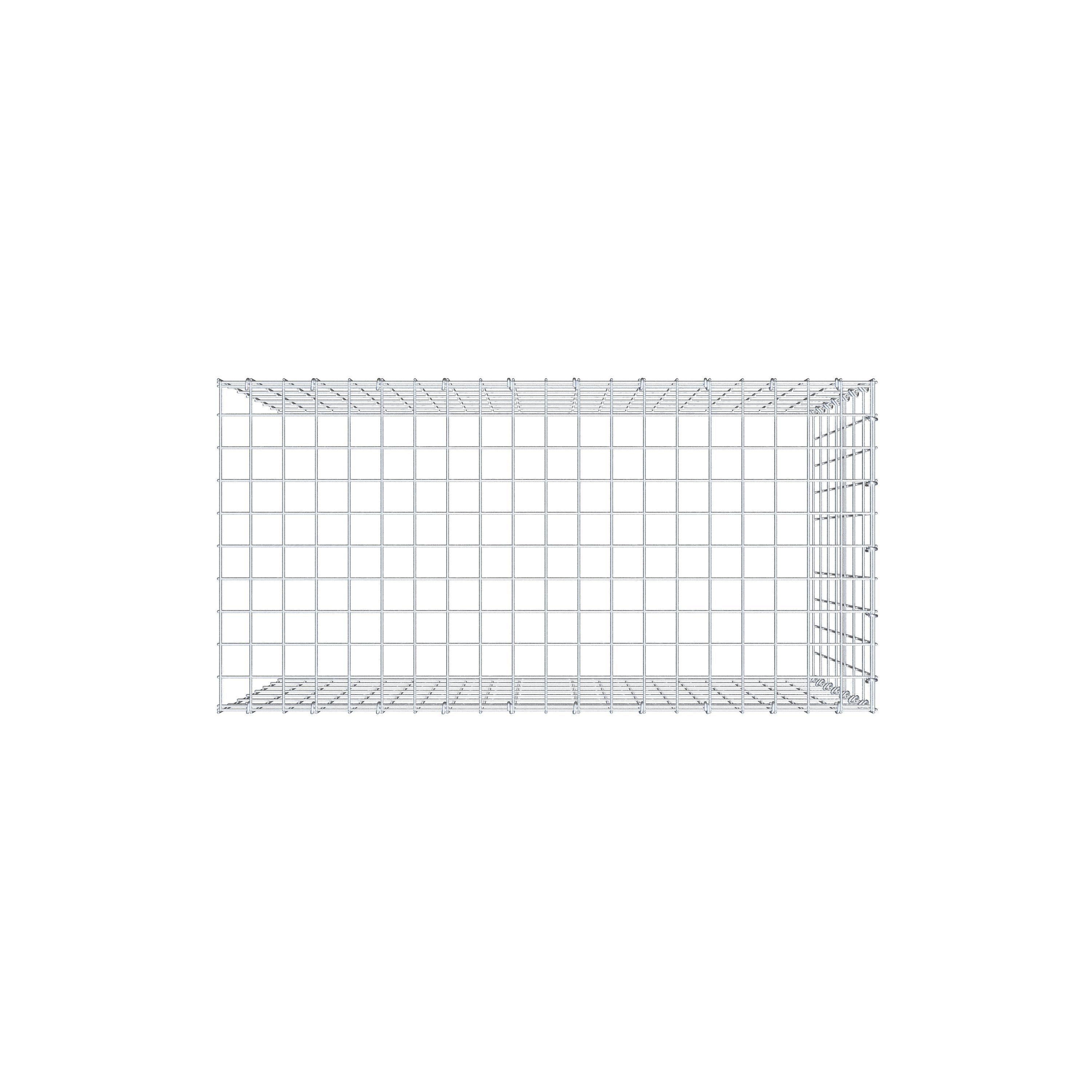 Tilläggspåle typ 4 100 cm x 70 cm x 50 cm (L x H x D), maskstorlek 5 cm x 10 cm, C-ring