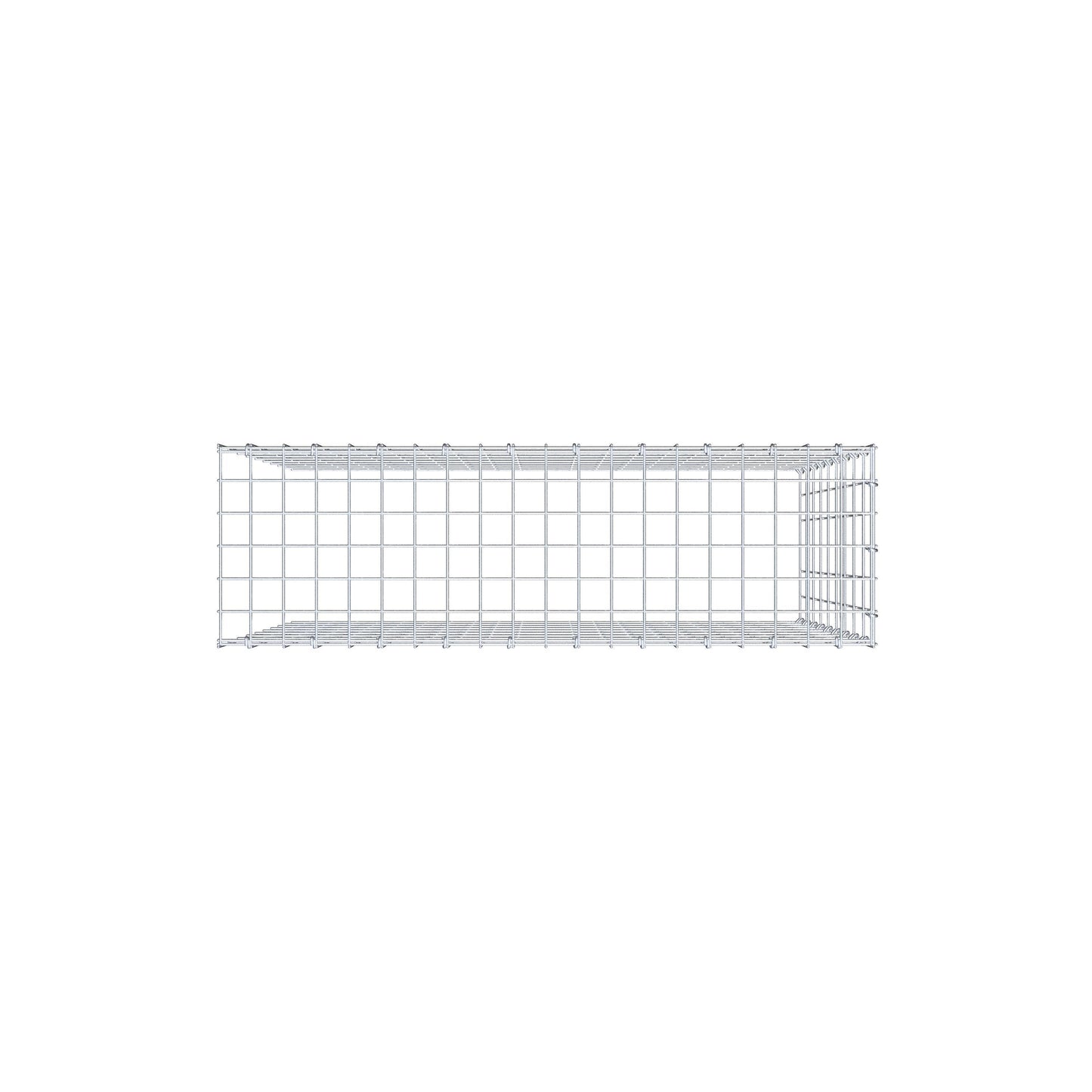 Anbaugabione Typ 4 100 cm x 90 cm x 30 cm (L x H x T), Maschenweite 5 cm x 10 cm, C-Ring