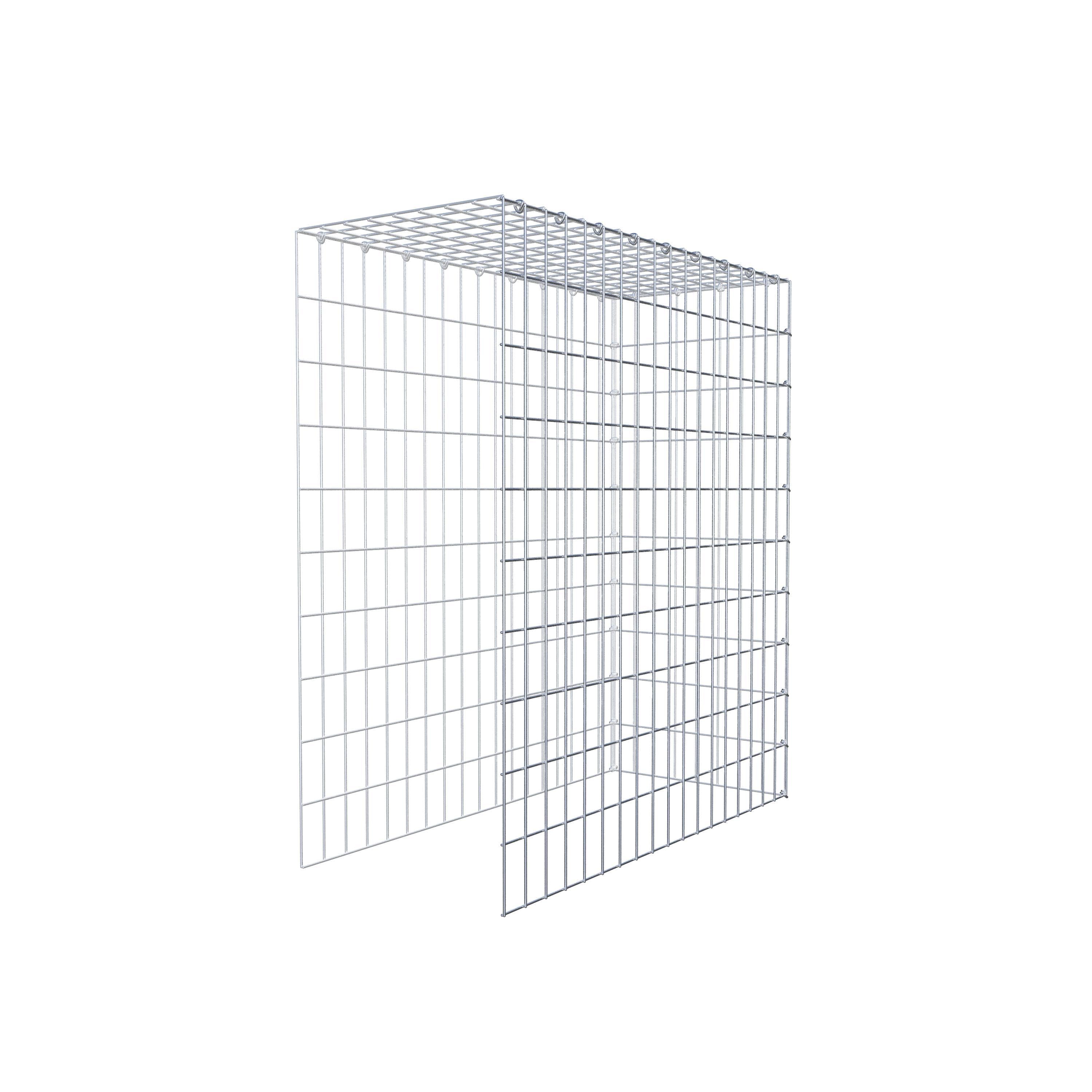 Extra gabion typ 4 100 cm x 90 cm x 40 cm (L x H x D), maskstorlek 5 cm x 10 cm, C-ring