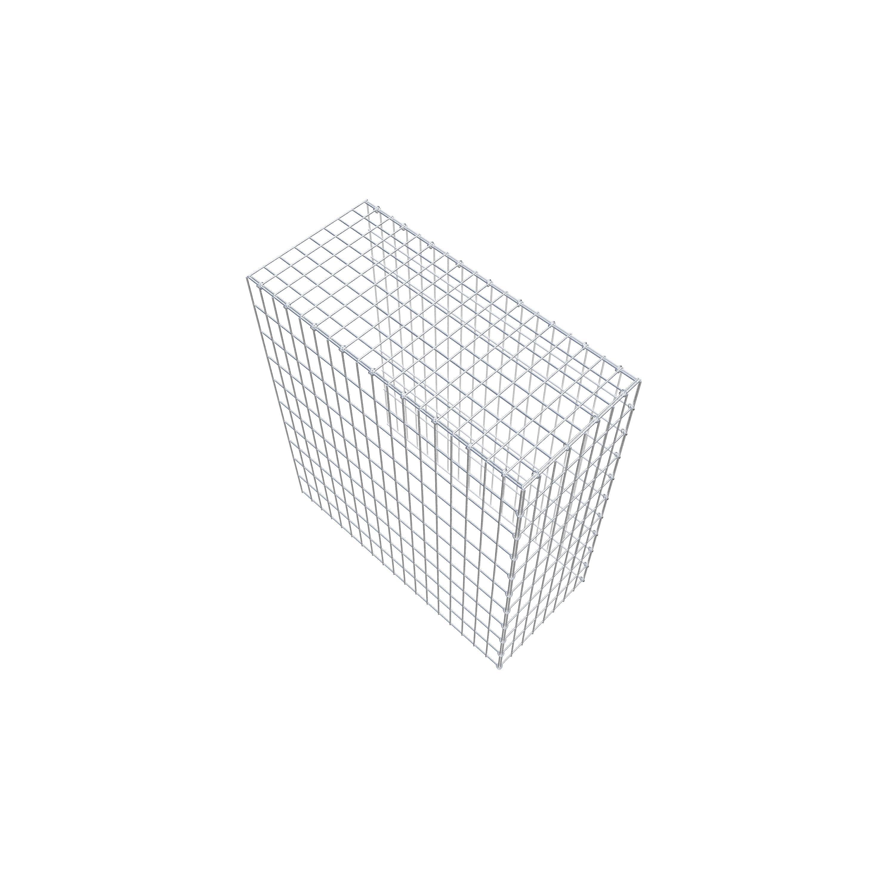 Extra gabion typ 4 100 cm x 90 cm x 40 cm (L x H x D), maskstorlek 5 cm x 10 cm, C-ring