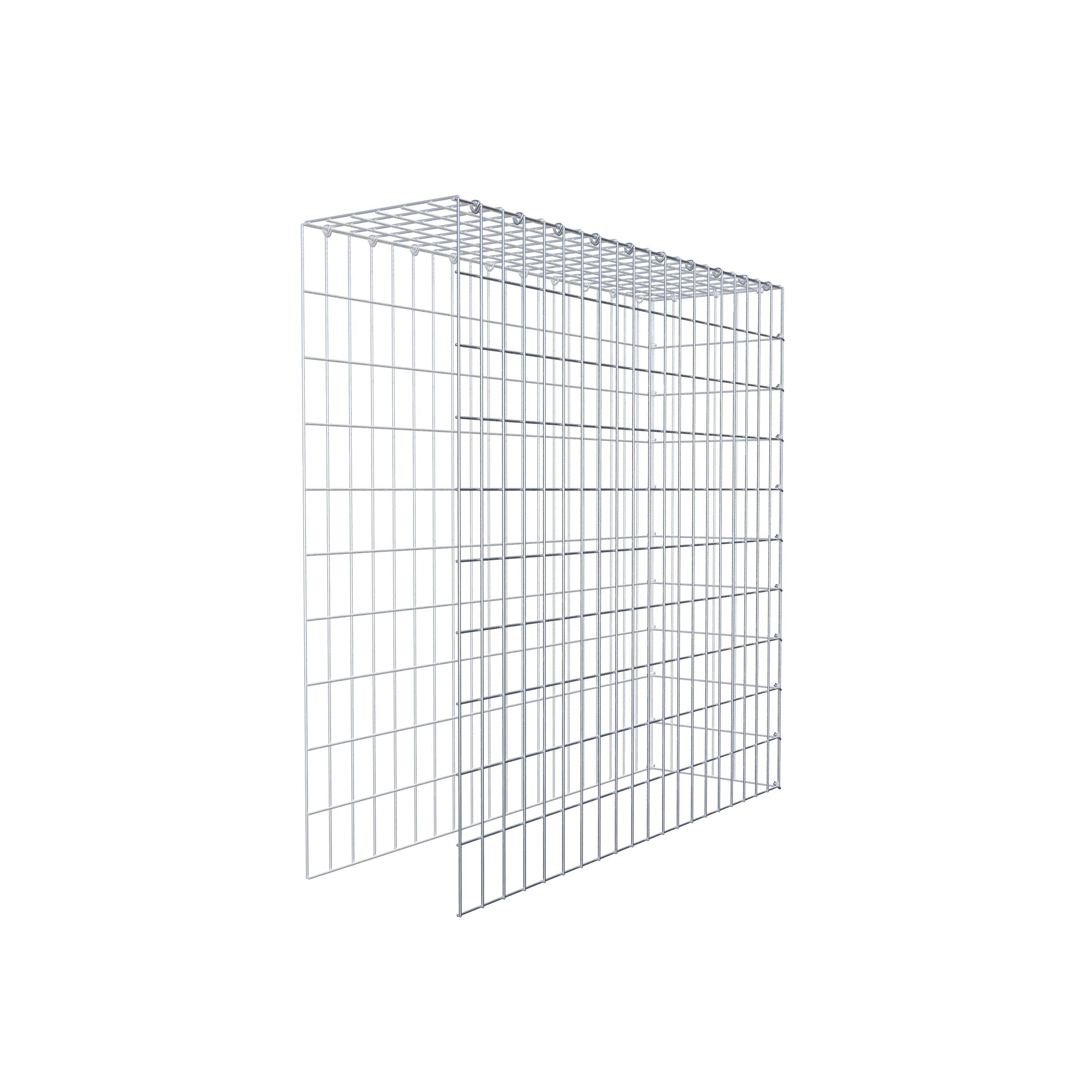 Gavión adicional tipo 4 100 cm x 100 cm x 30 cm (L x A x P), malla 5 cm x 10 cm, anillo en C
