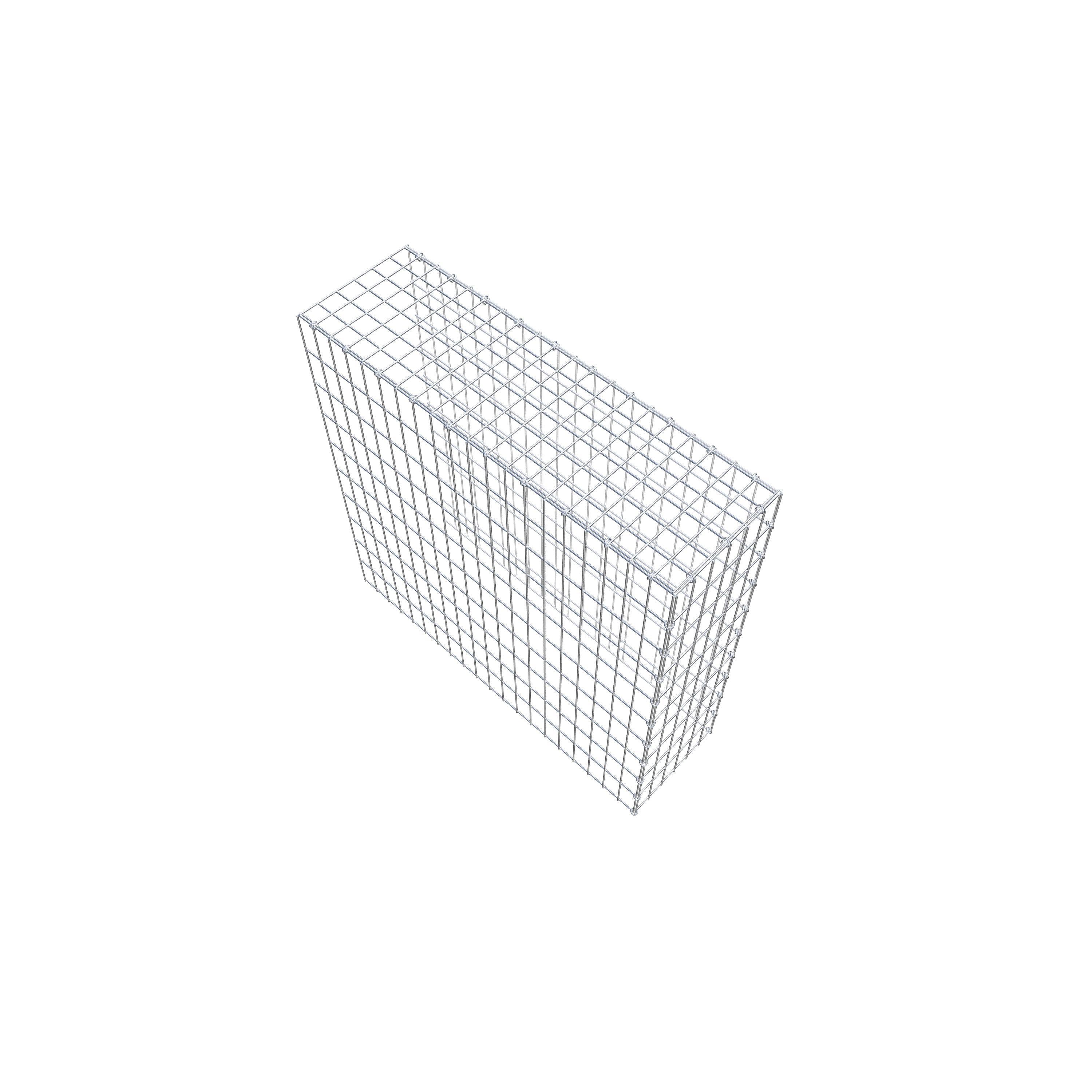 Gavión adicional tipo 4 100 cm x 100 cm x 30 cm (L x A x P), malla 5 cm x 10 cm, anillo en C