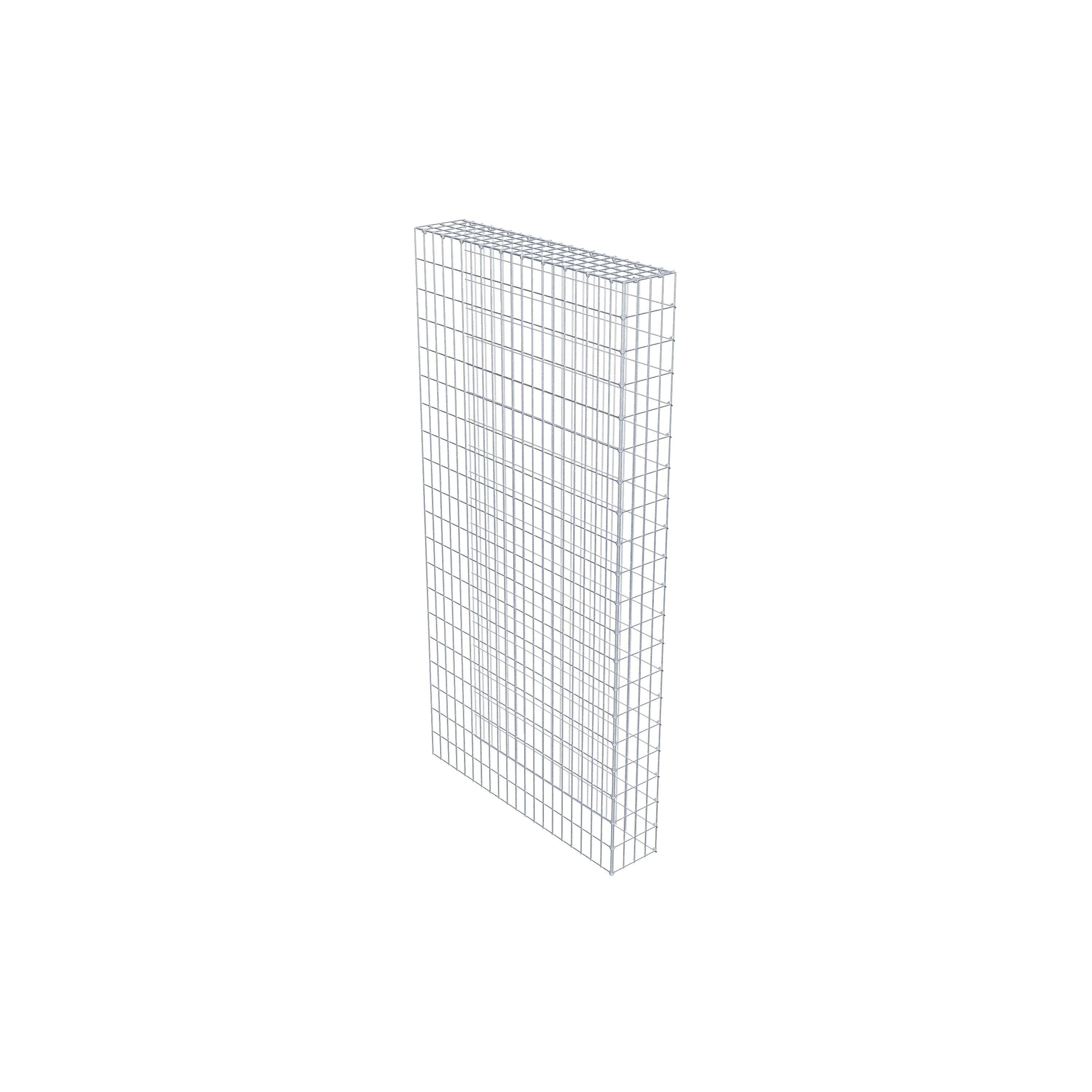 Opbouw schanskorf type 4 200 cm x 100 cm x 20 cm (L x H x D), maaswijdte 5 cm x 10 cm, C-ring
