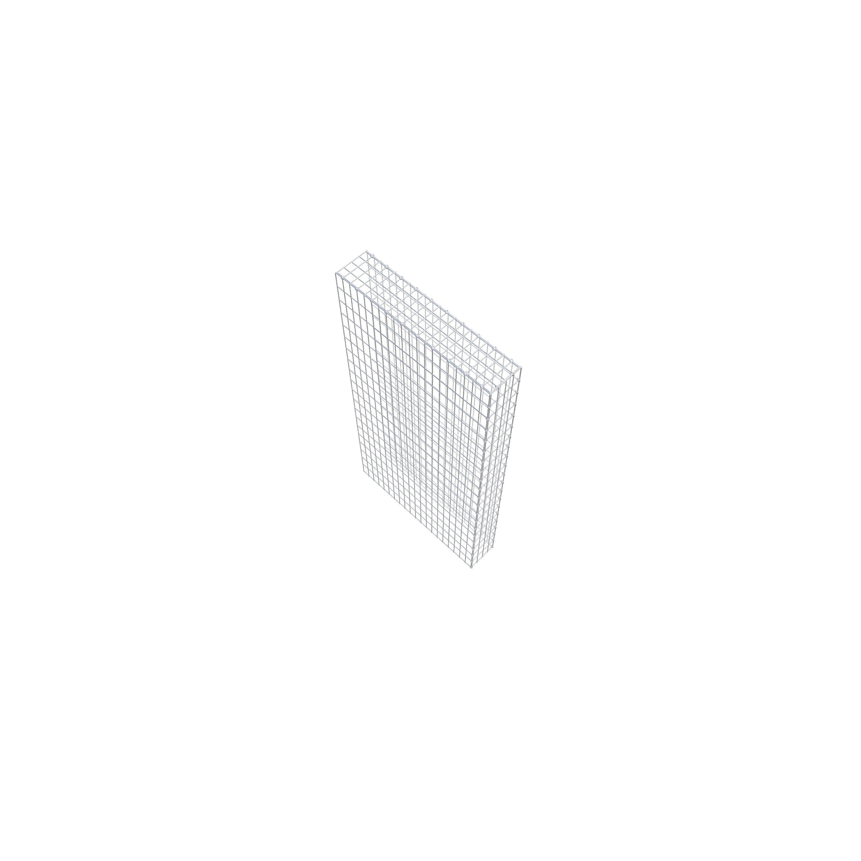 Opbouw schanskorf type 4 200 cm x 100 cm x 20 cm (L x H x D), maaswijdte 5 cm x 10 cm, C-ring