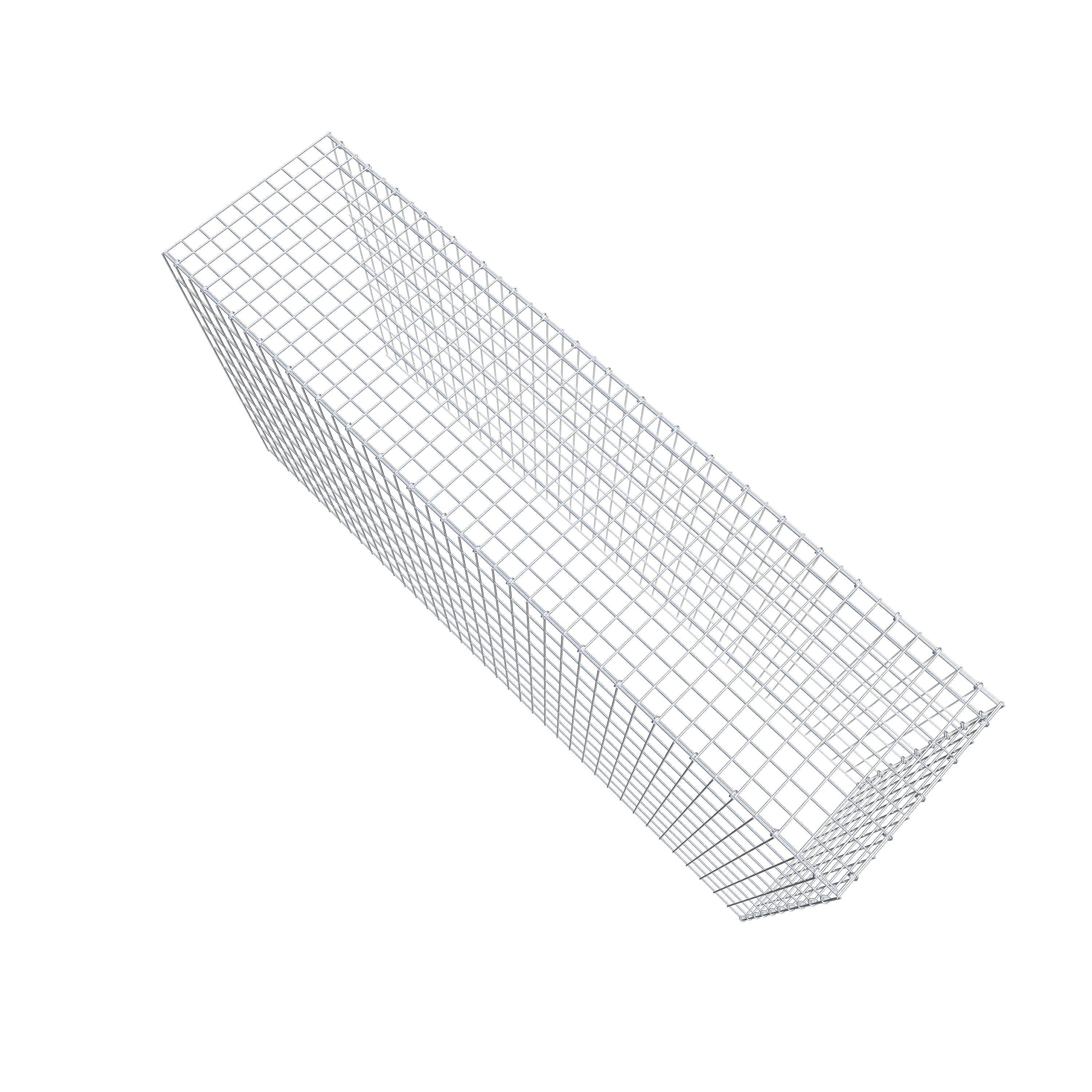 Fourche rapportée type 4 200 cm x 100 cm x 50 cm (L x H x P), mailles 5 cm x 10 cm, anneau en C