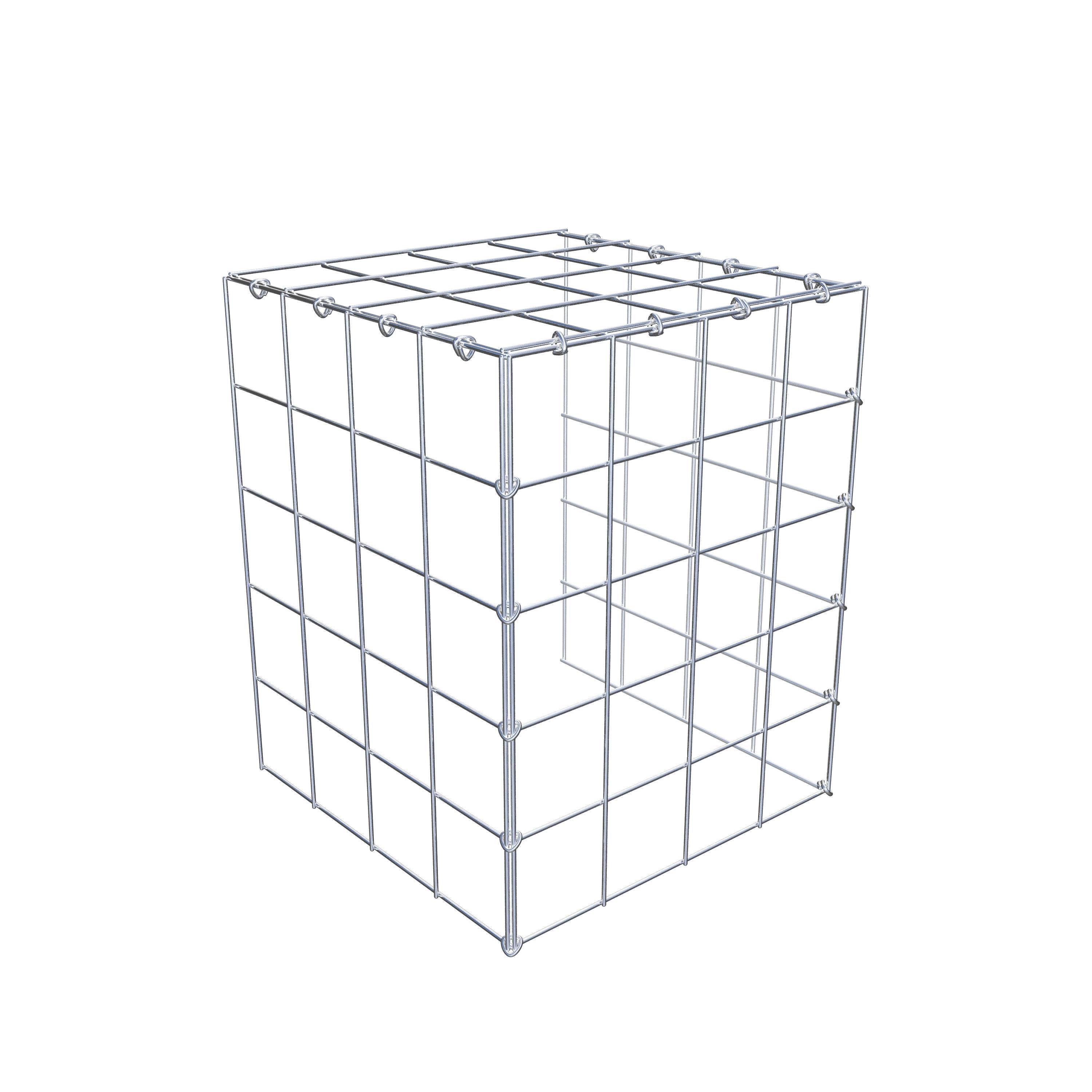 Mounted gabion type 4 50 cm x 40 cm x 40 cm (L x H x D), mesh size 10 cm x 10 cm, C-ring