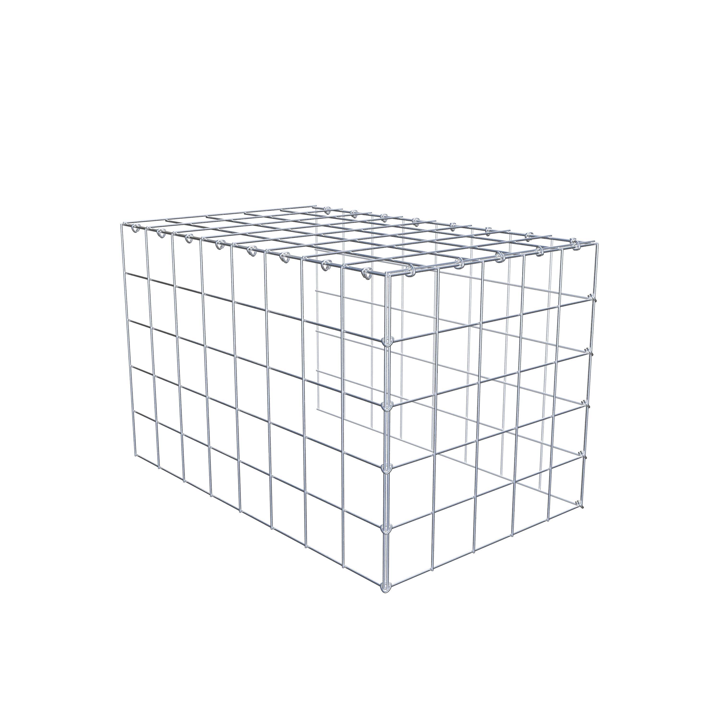 Gabião Tipo 4 80 cm x 50 cm x 50 cm (C x A x P), malhagem 10 cm x 10 cm, anel C