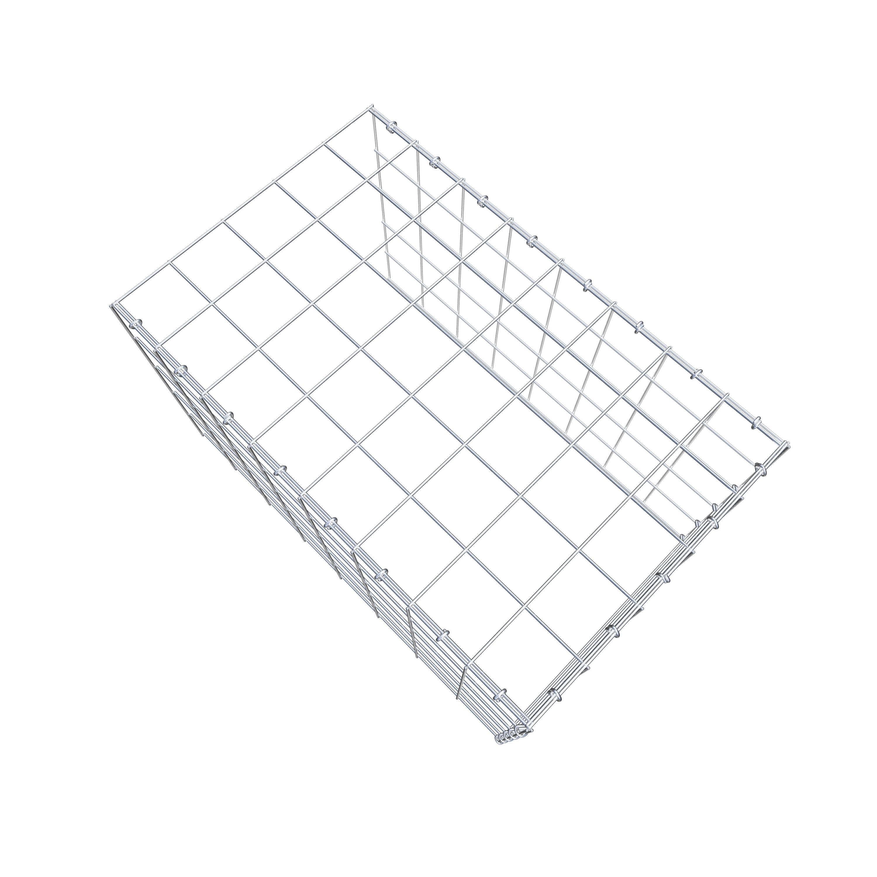 Gabião Tipo 4 80 cm x 50 cm x 50 cm (C x A x P), malhagem 10 cm x 10 cm, anel C