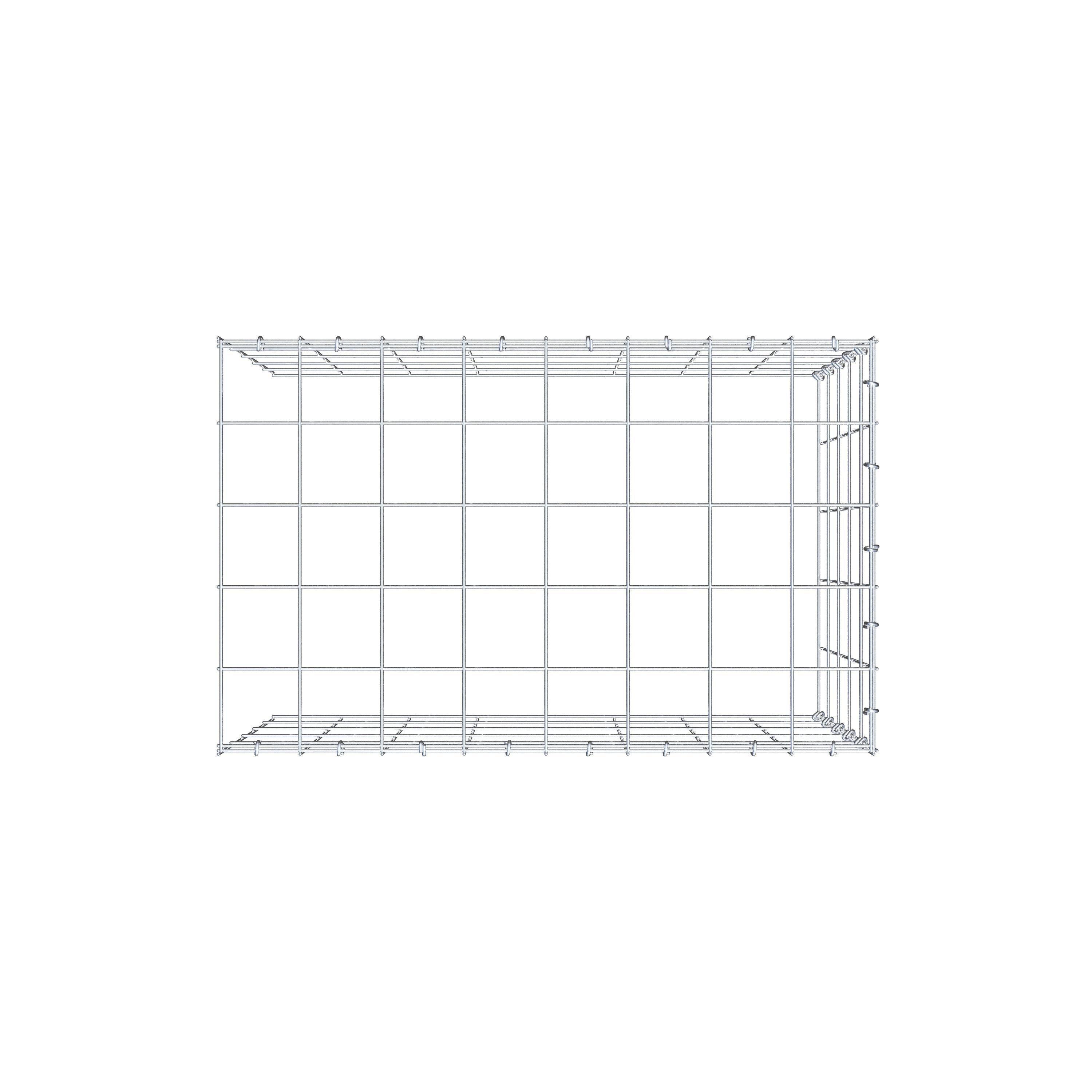 Gabião Tipo 4 80 cm x 50 cm x 50 cm (C x A x P), malhagem 10 cm x 10 cm, anel C