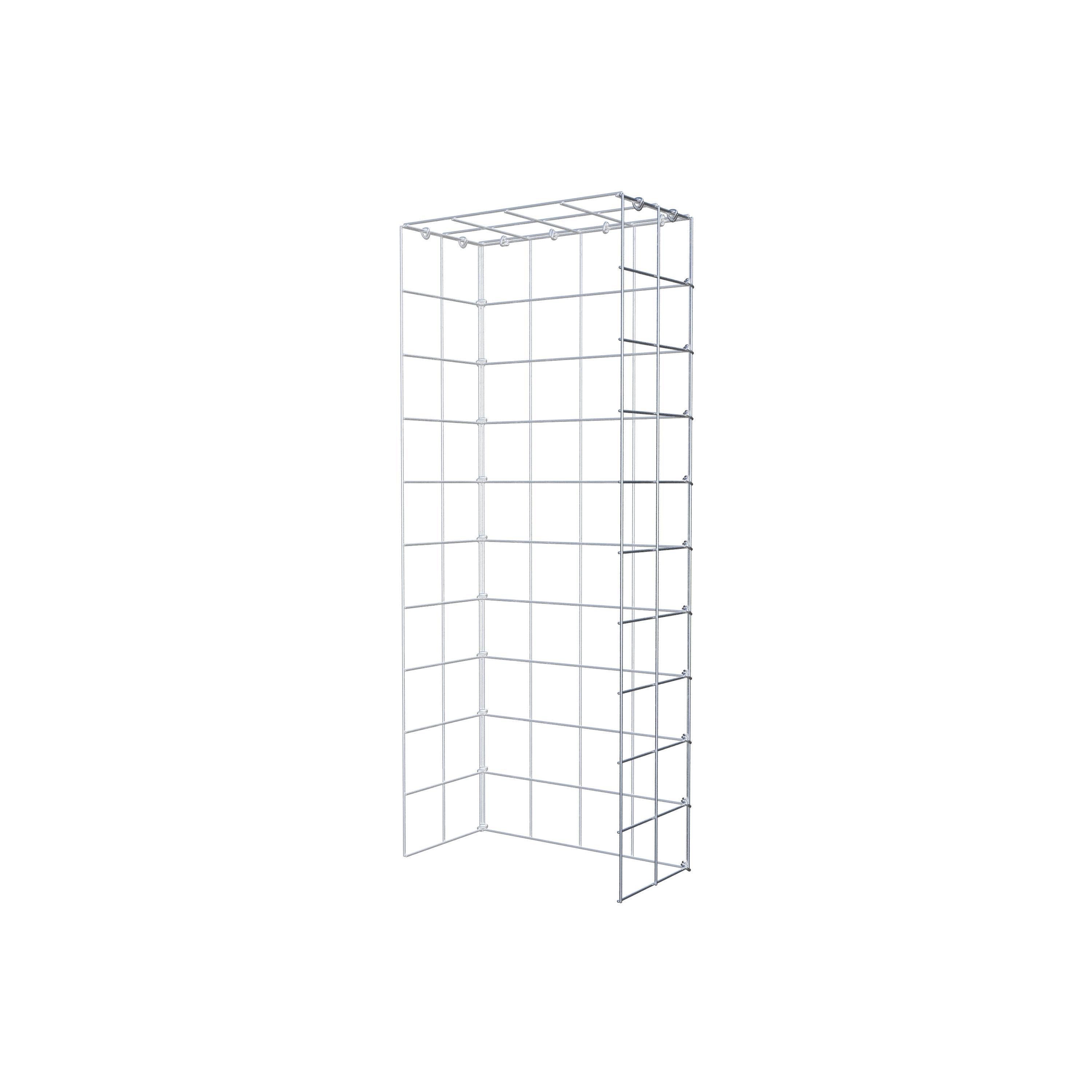 Pila adicional tipo 4 100 cm x 20 cm x 40 cm (L x A x P), malla 10 cm x 10 cm, anillo en C