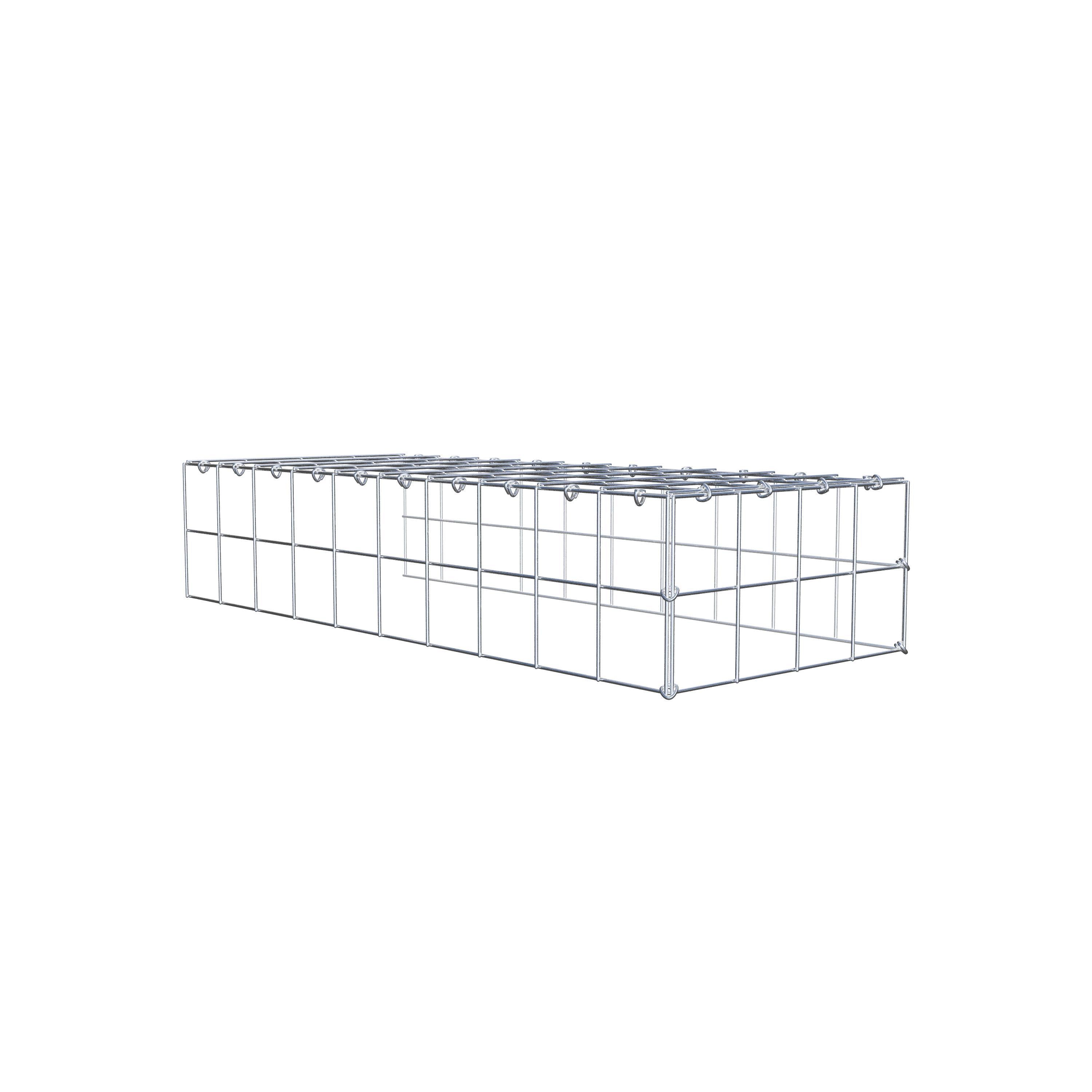 Pila adicional tipo 4 100 cm x 20 cm x 40 cm (L x A x P), malla 10 cm x 10 cm, anillo en C