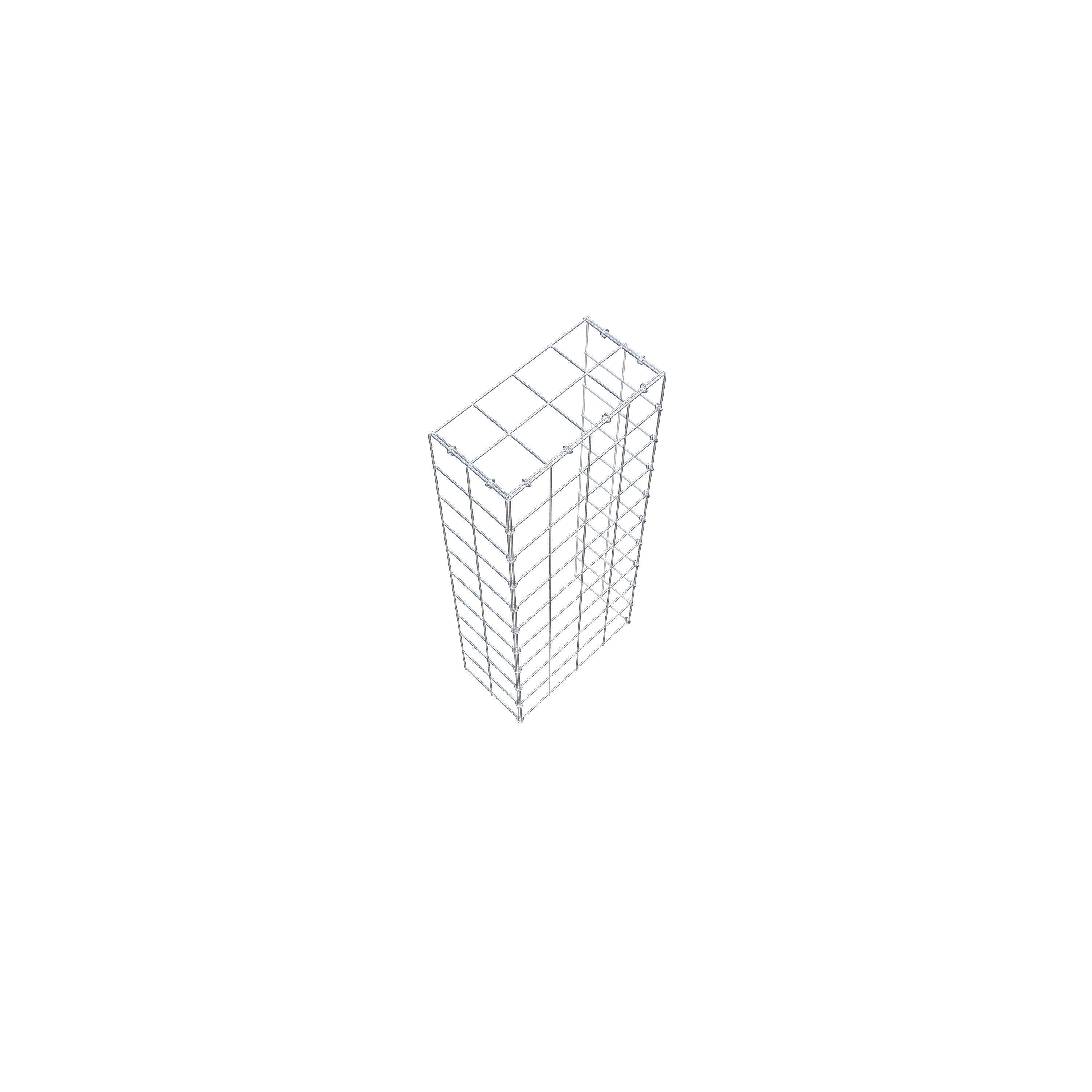 Pila adicional tipo 4 100 cm x 20 cm x 40 cm (L x A x P), malla 10 cm x 10 cm, anillo en C