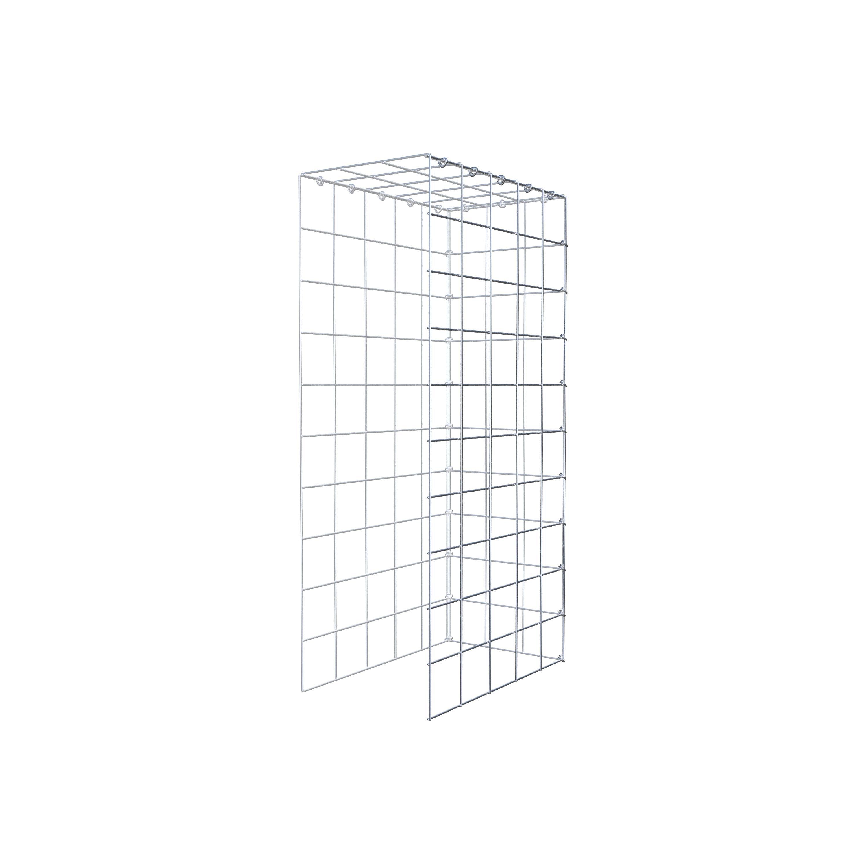 Gabião Tipo 4 100 cm x 50 cm x 30 cm (C x A x P), malhagem 10 cm x 10 cm, anel C