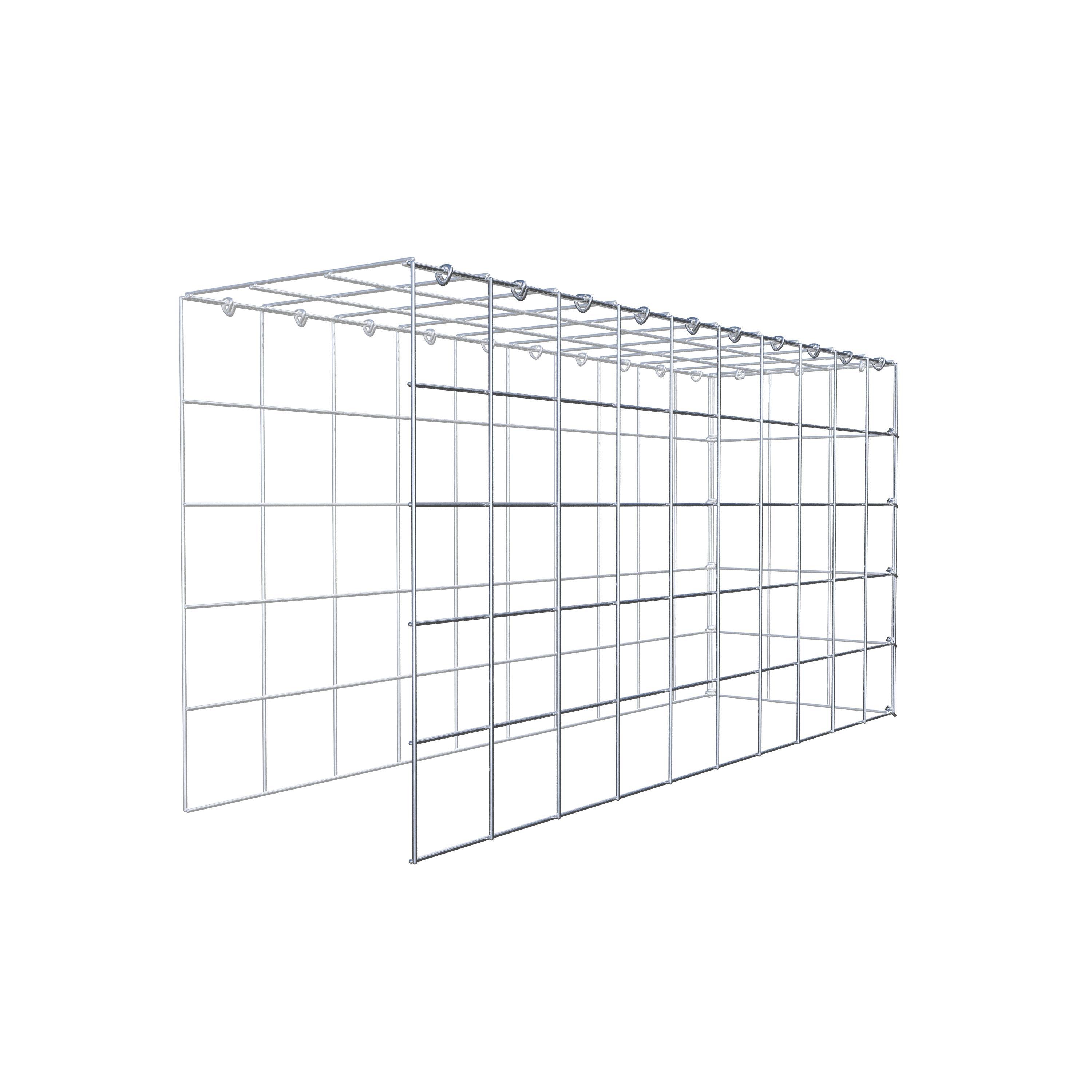 Gabião Tipo 4 100 cm x 50 cm x 30 cm (C x A x P), malhagem 10 cm x 10 cm, anel C