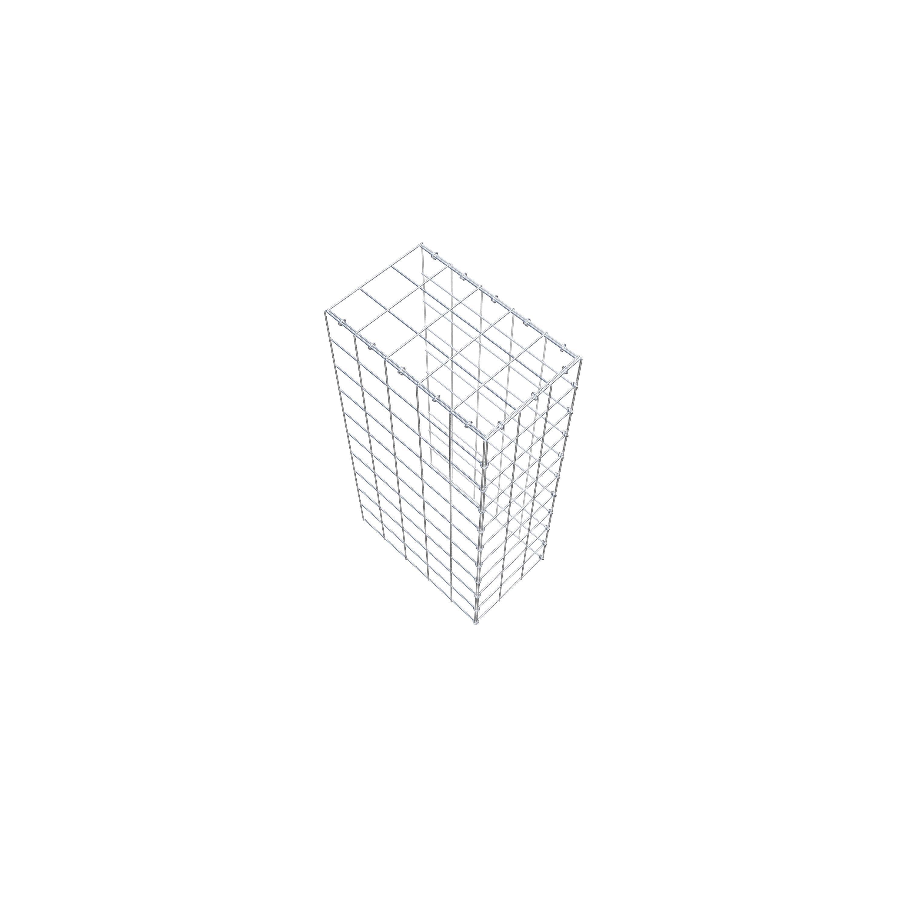Gabião Tipo 4 100 cm x 50 cm x 30 cm (C x A x P), malhagem 10 cm x 10 cm, anel C