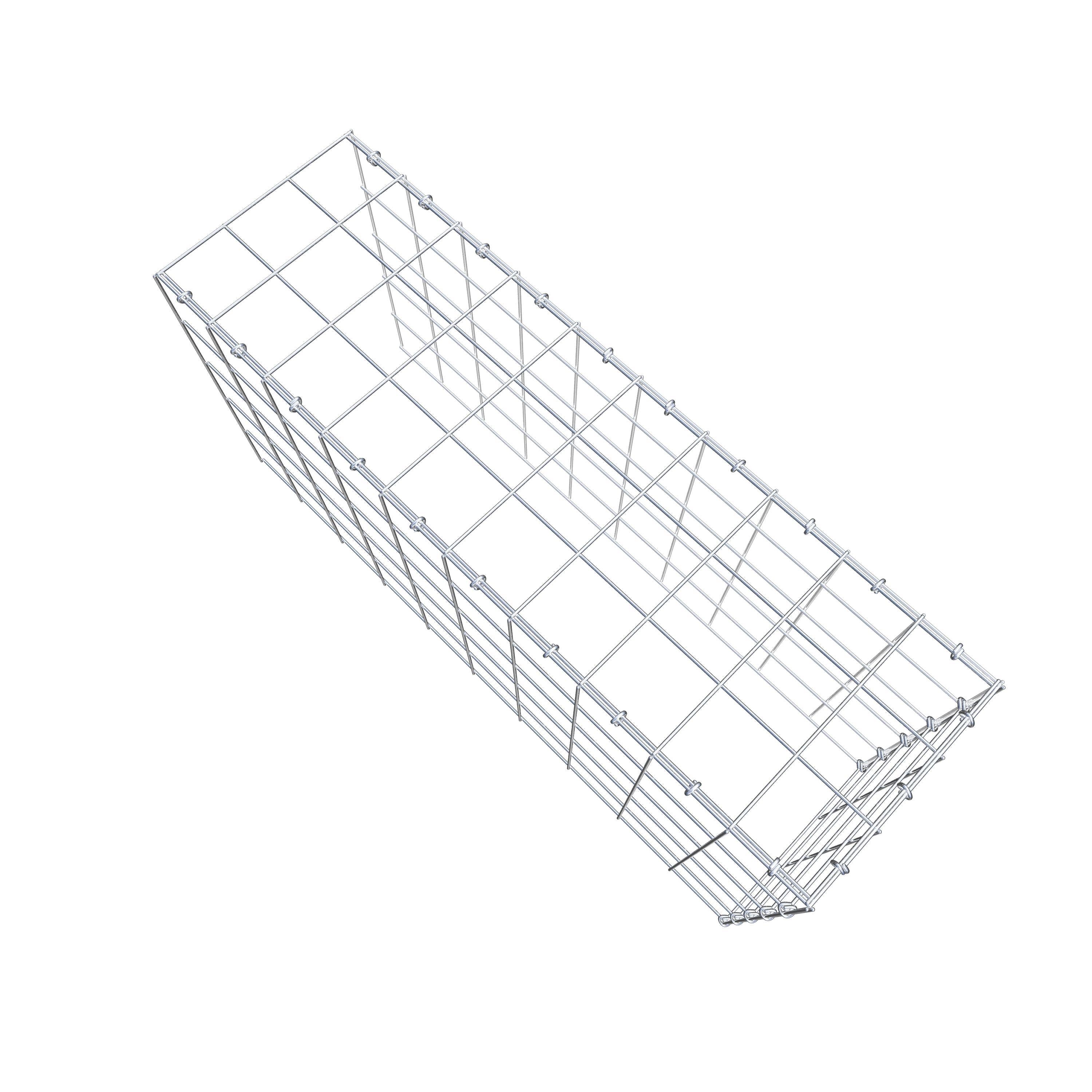 Gabião Tipo 4 100 cm x 50 cm x 30 cm (C x A x P), malhagem 10 cm x 10 cm, anel C