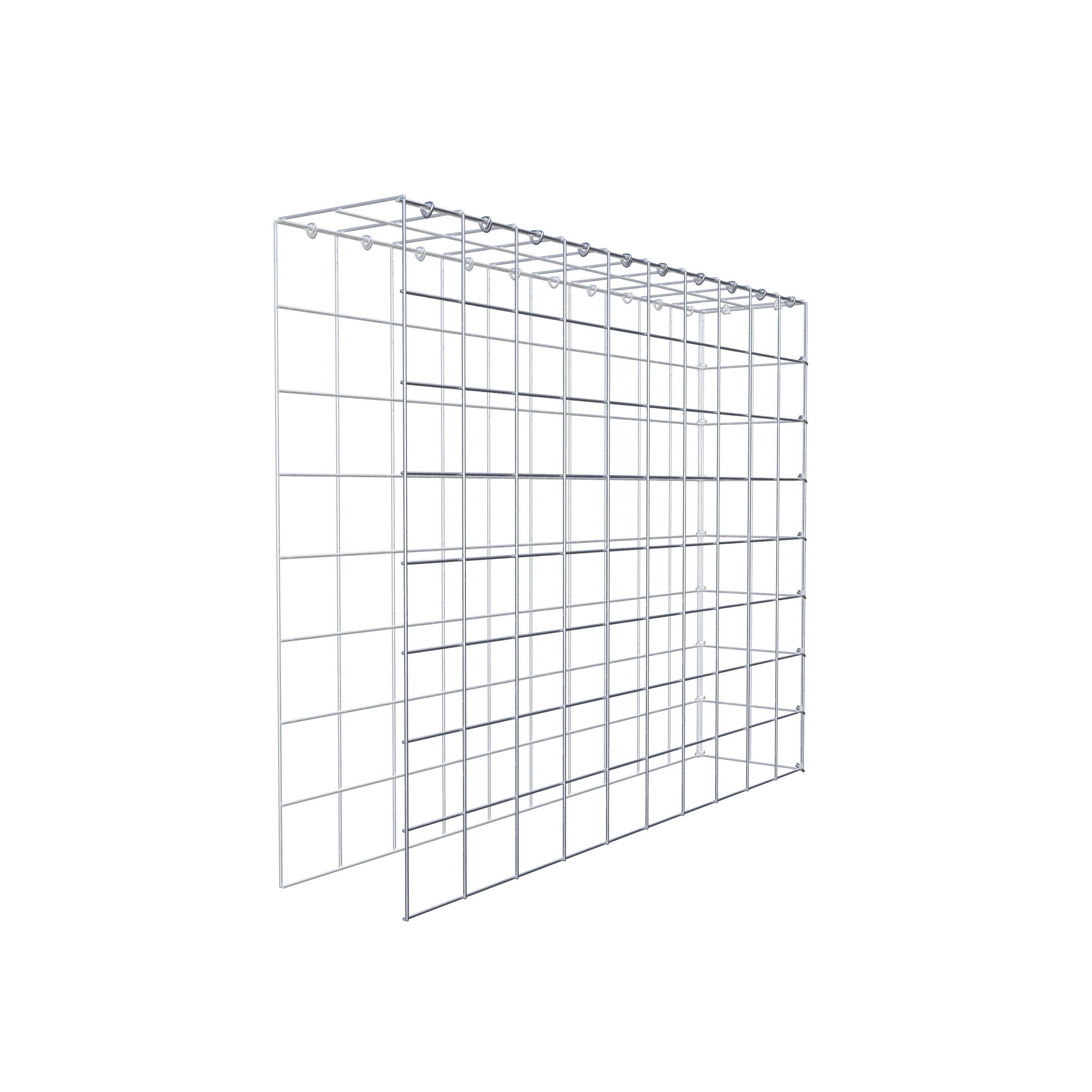Gabião Tipo 4 100 cm x 80 cm x 20 cm (C x A x P), malhagem 10 cm x 10 cm, anel C