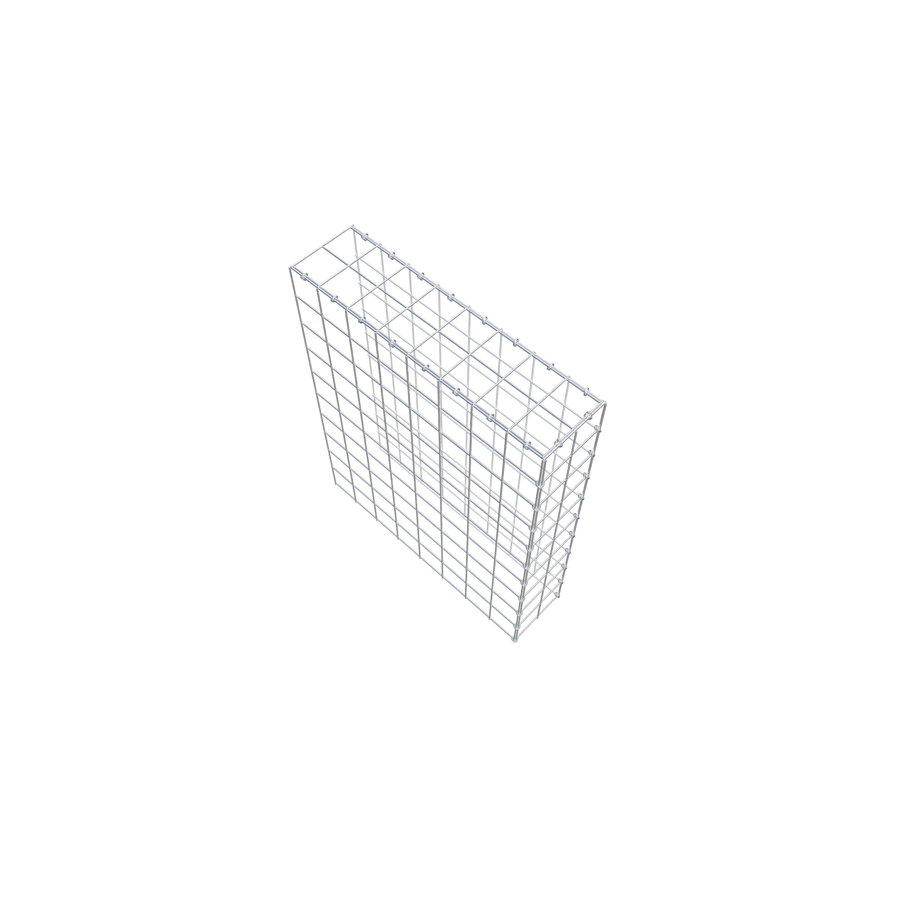 Gabião Tipo 4 100 cm x 80 cm x 20 cm (C x A x P), malhagem 10 cm x 10 cm, anel C
