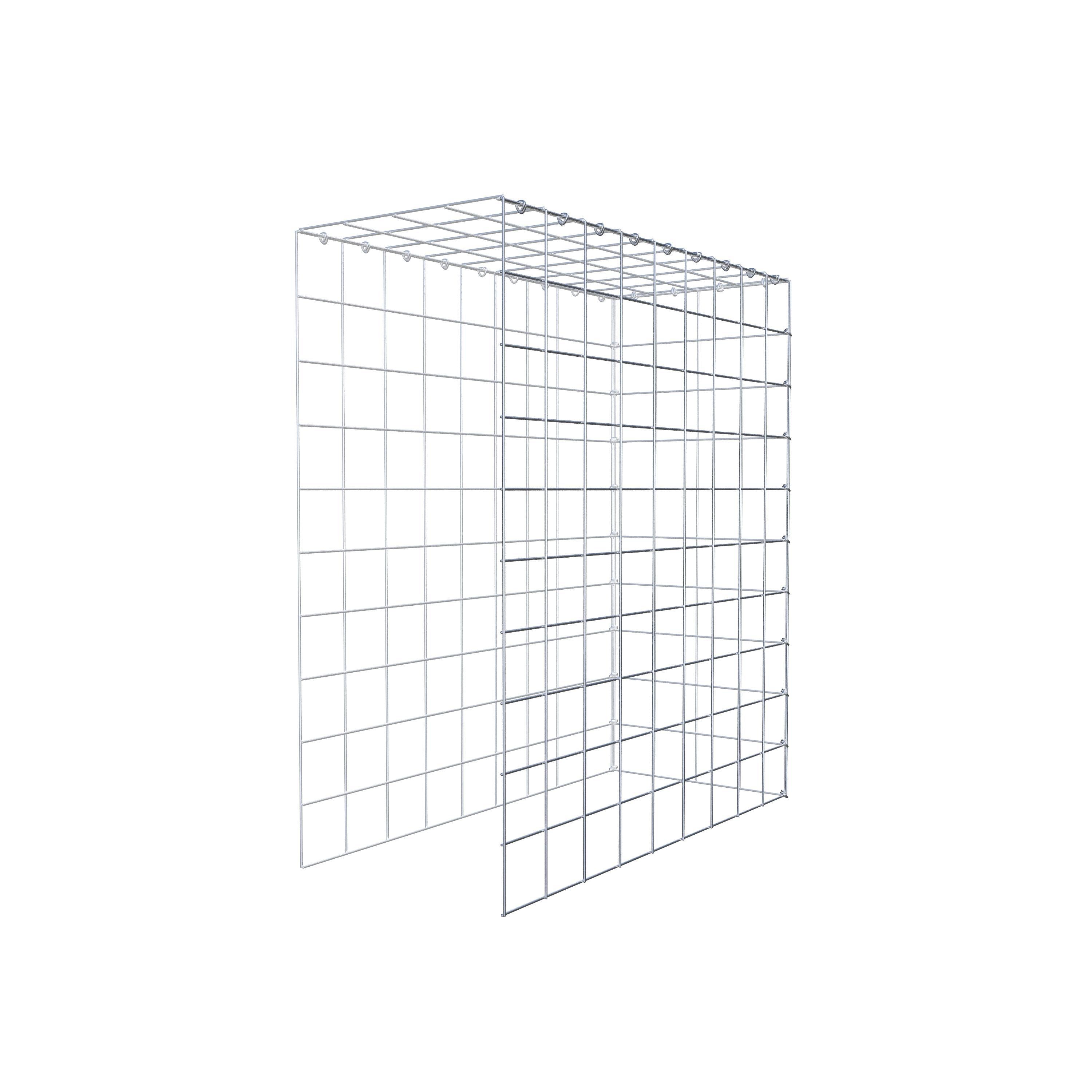 Gabbione aggiuntivo tipo 4 100 cm x 90 cm x 40 cm (L x H x P), maglia 10 cm x 10 cm, anello a C