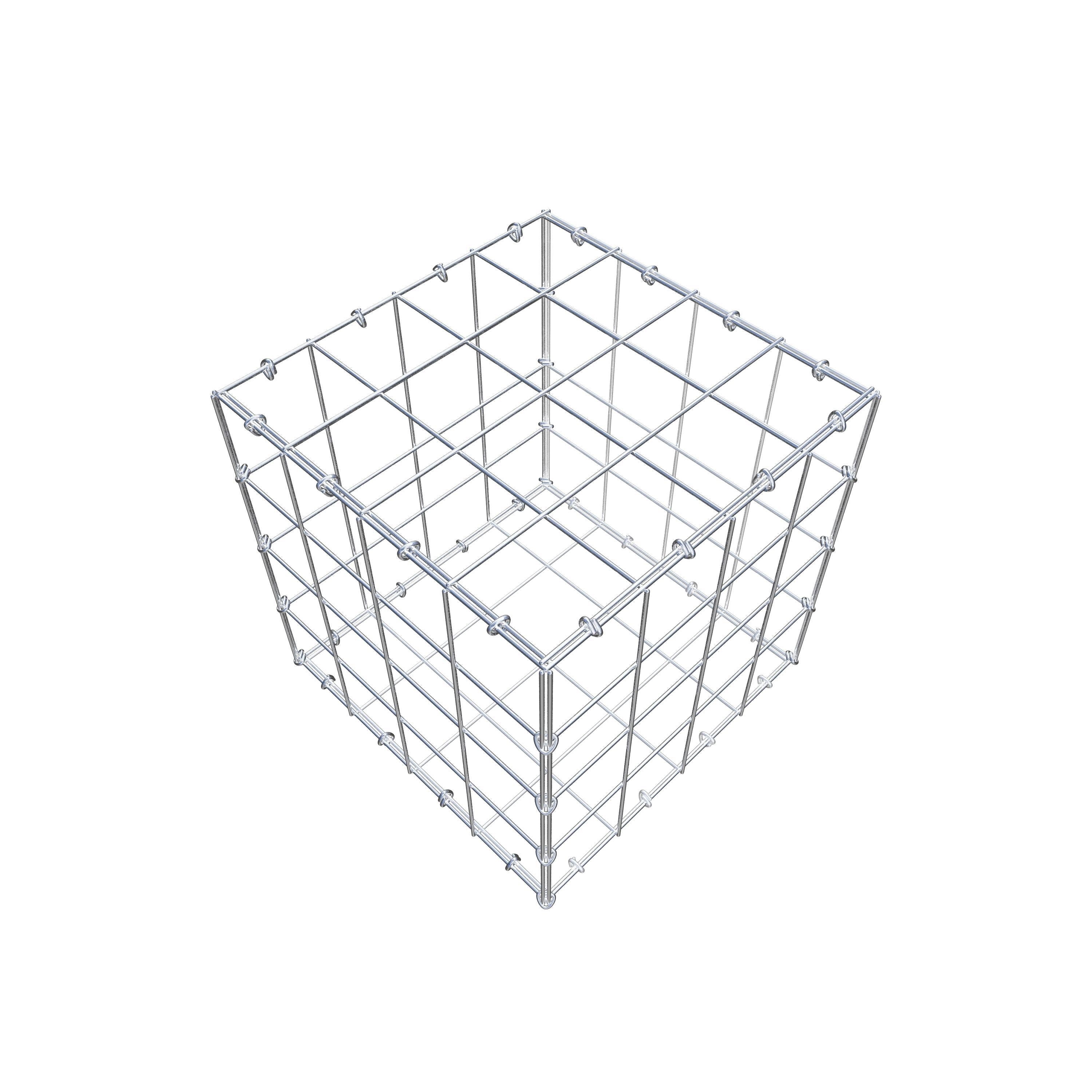 Gabion 40 cm x 40 cm x 40 cm (L x H x D), maskstorlek 10 cm x 10 cm, C-ring