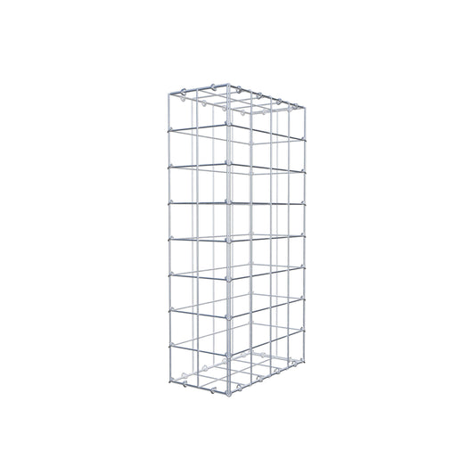 Gabion 80 cm x 40 cm x 20 cm (L x H x P), mailles 10 cm x 10 cm, anneau en C