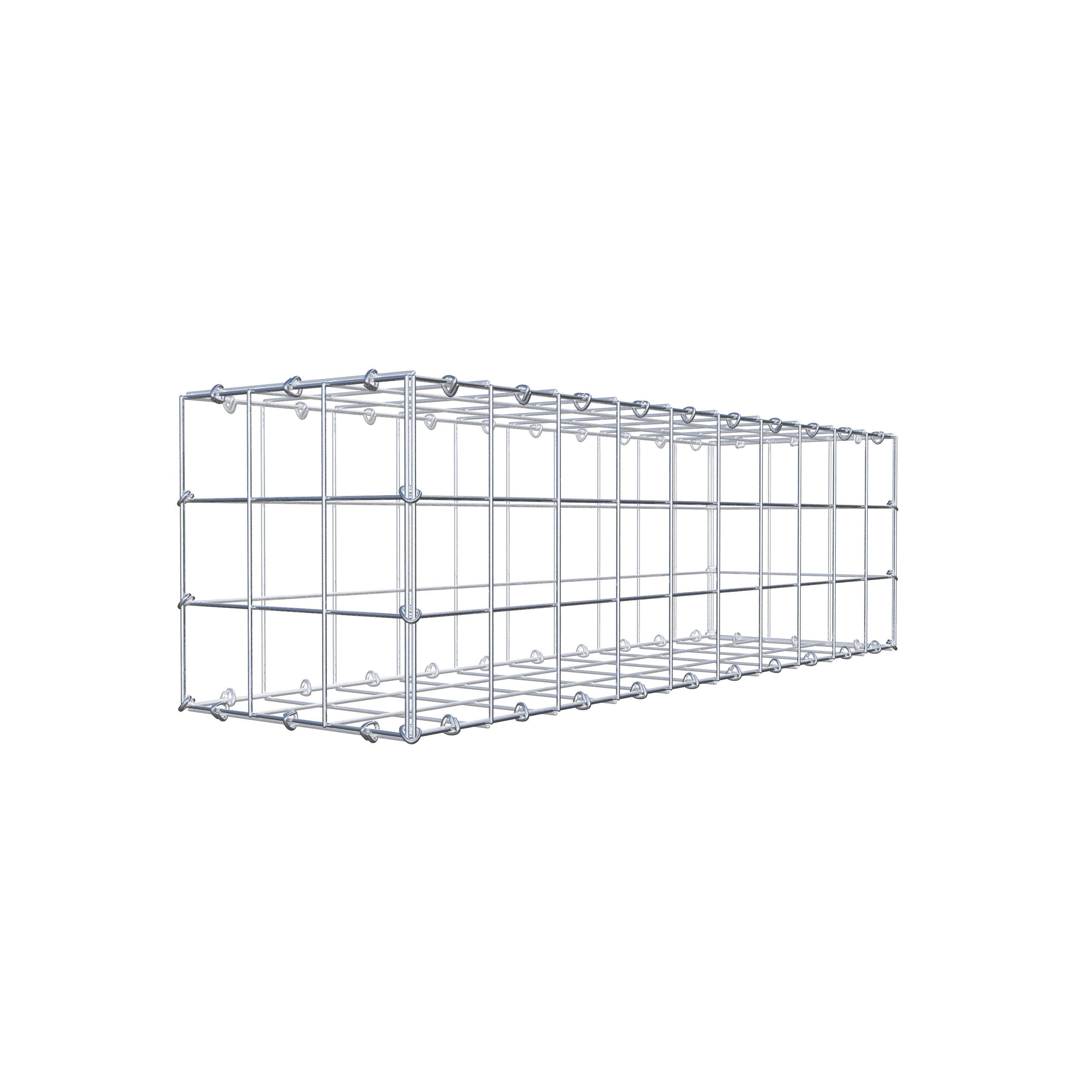 Gabione 100 cm x 30 cm x 30 cm (L x H x T), Maschenweite 10 cm x 10 cm, C-Ring