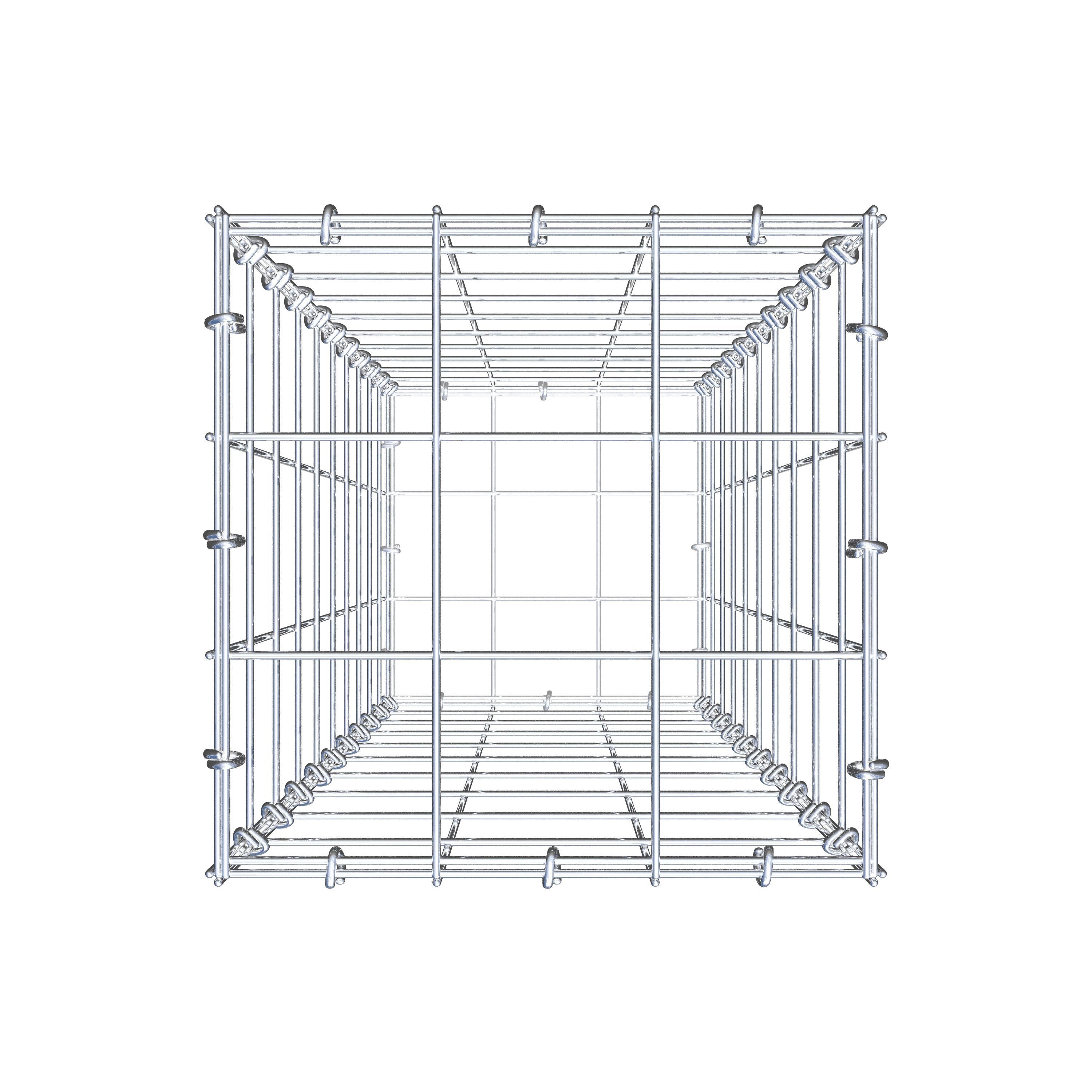 Gabione 100 cm x 30 cm x 30 cm (L x H x T), Maschenweite 10 cm x 10 cm, C-Ring