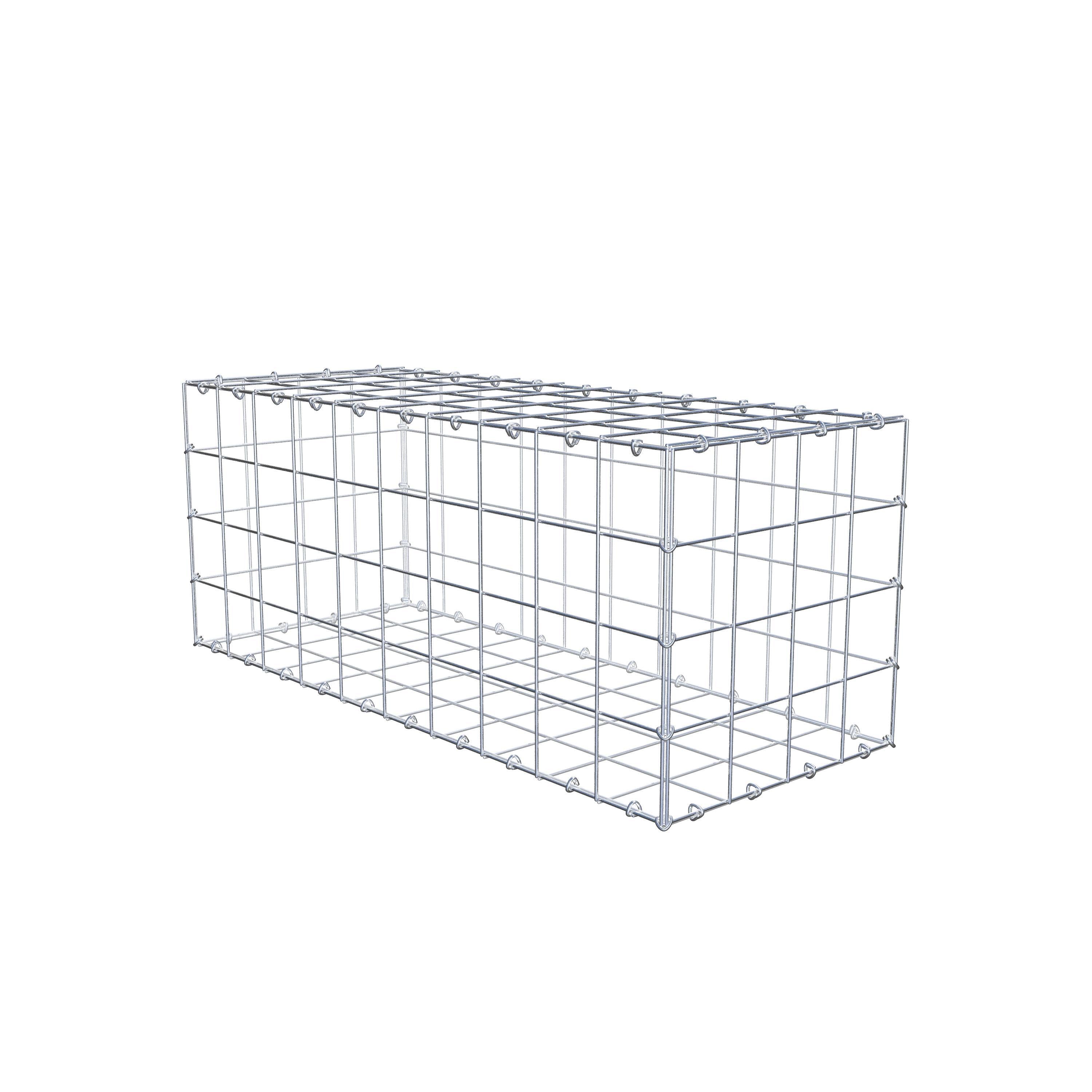 Gabião 100 cm x 40 cm x 40 cm (C x A x P), malhagem 10 cm x 10 cm, anel C