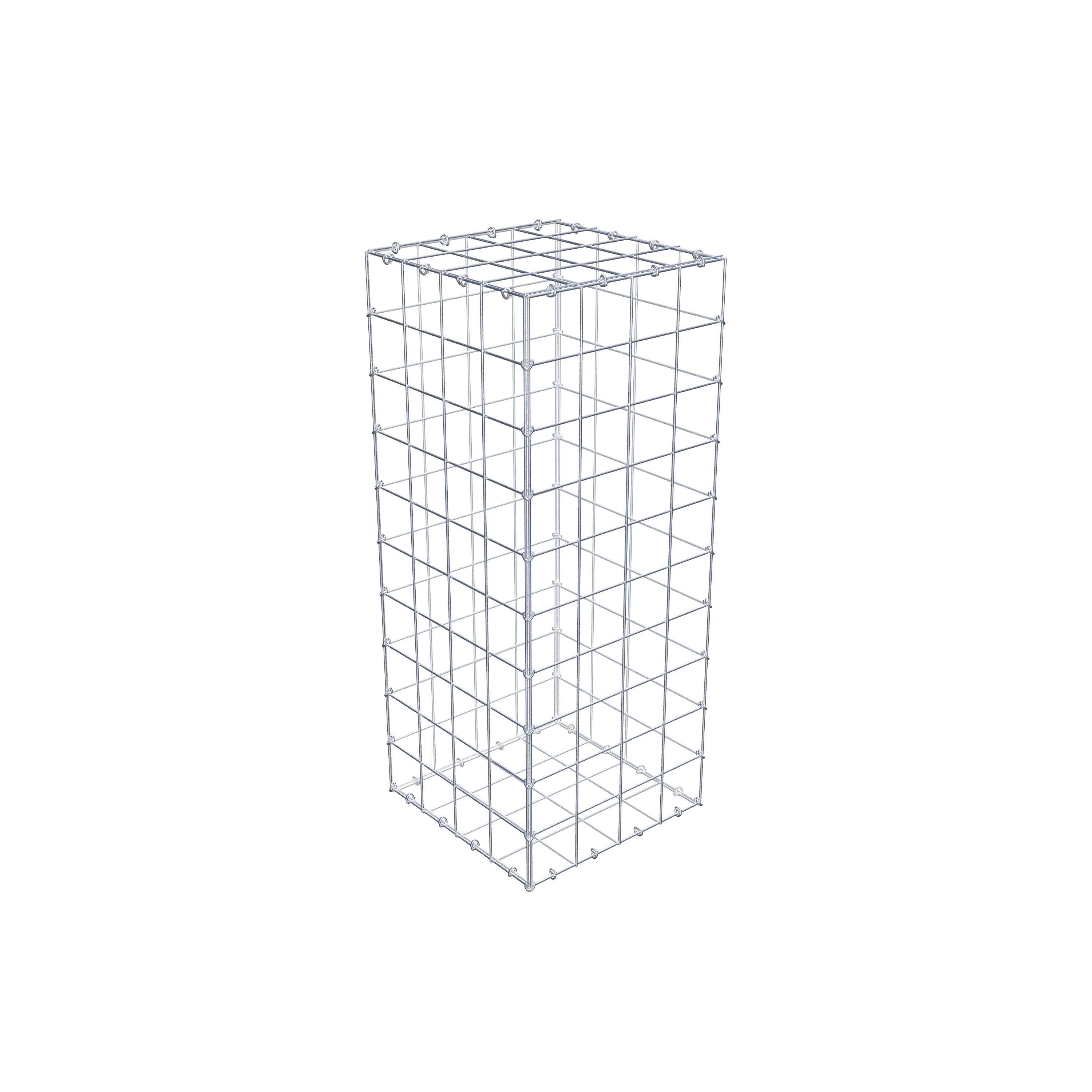 Gabião 100 cm x 40 cm x 40 cm (C x A x P), malhagem 10 cm x 10 cm, anel C