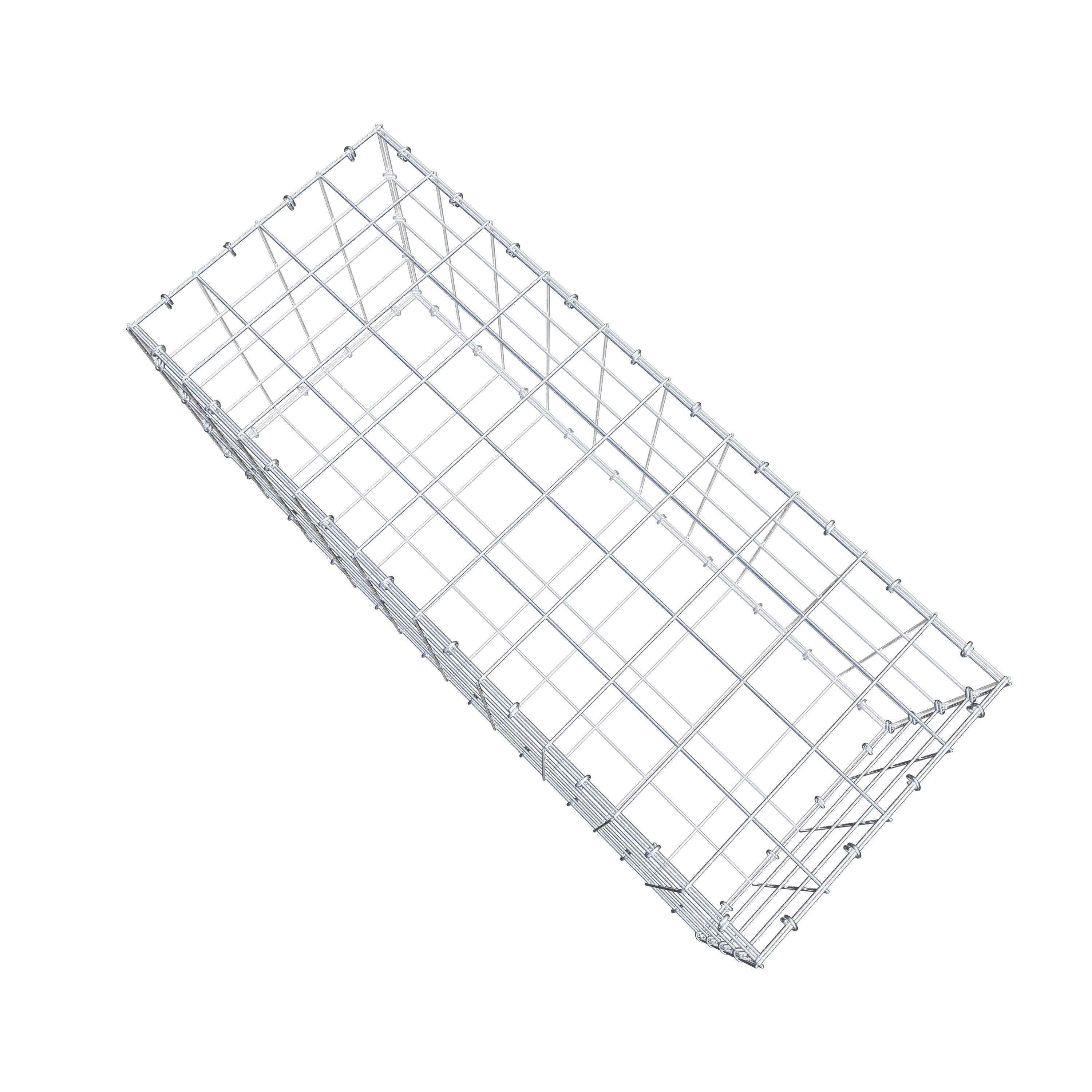 Gabião 100 cm x 40 cm x 40 cm (C x A x P), malhagem 10 cm x 10 cm, anel C