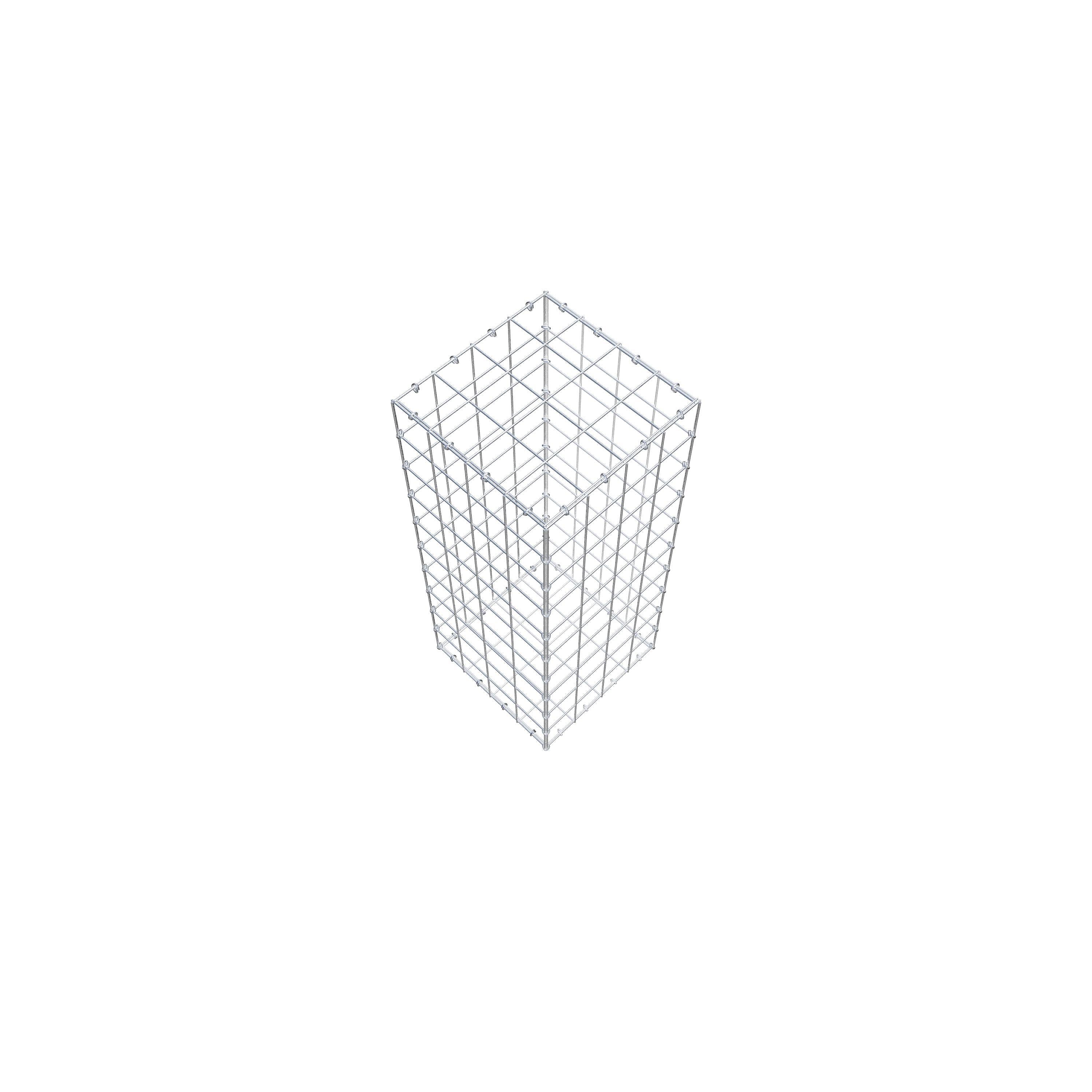Gabião 100 cm x 40 cm x 40 cm (C x A x P), malhagem 10 cm x 10 cm, anel C
