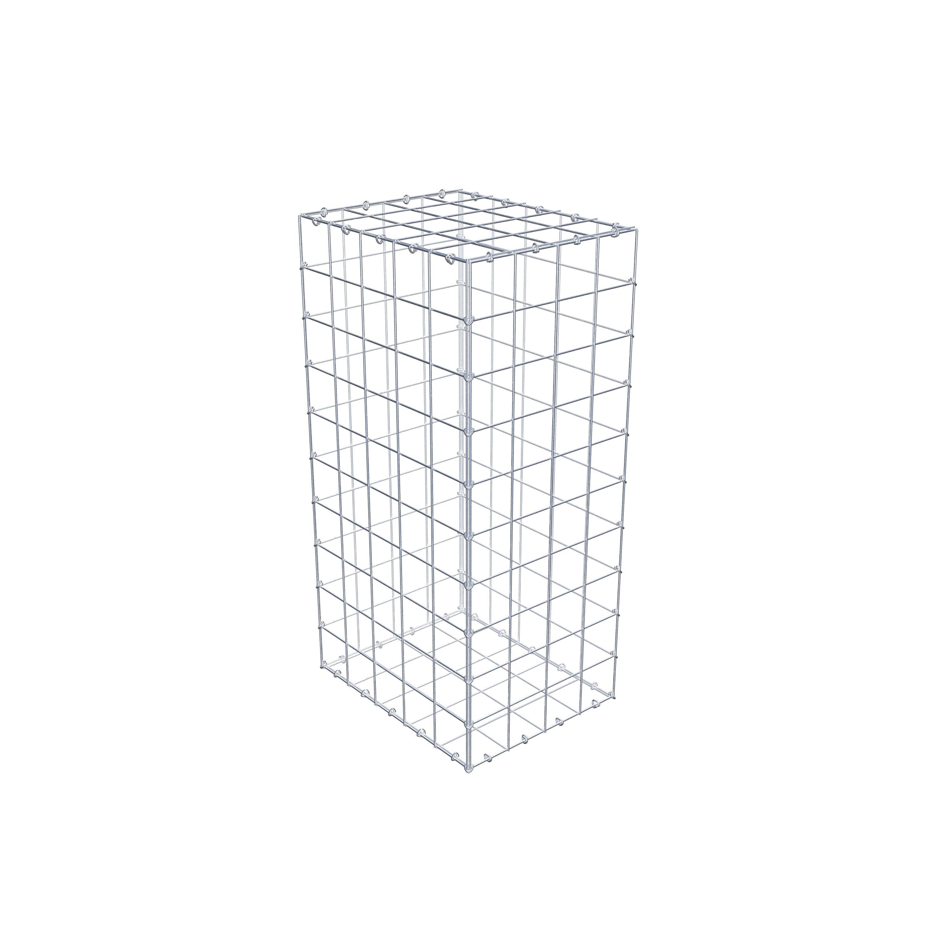 Gabione 100 cm x 50 cm x 40 cm (L x H x T), Maschenweite 10 cm x 10 cm, C-Ring