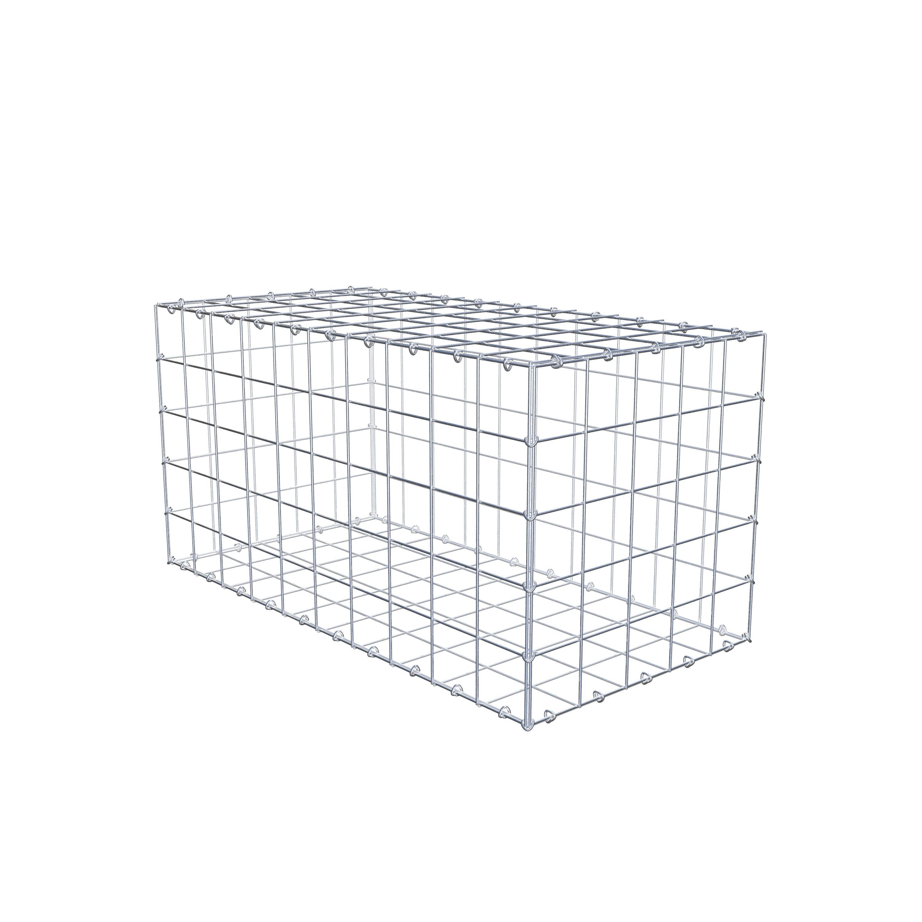 Gabião 100 cm x 50 cm x 50 cm (C x A x P), malhagem 10 cm x 10 cm, anel C